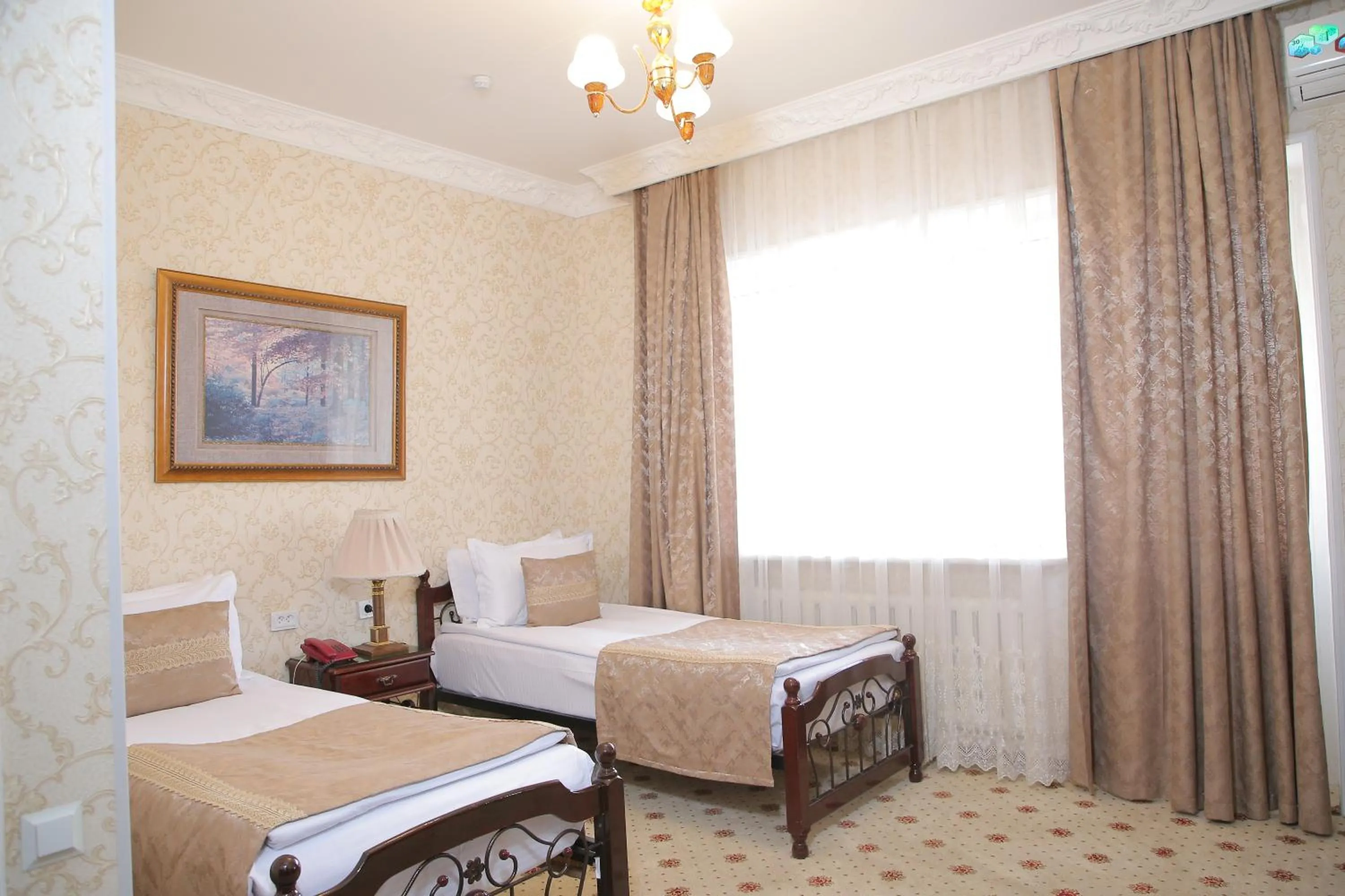 Bed in Hotel Asia Khiva