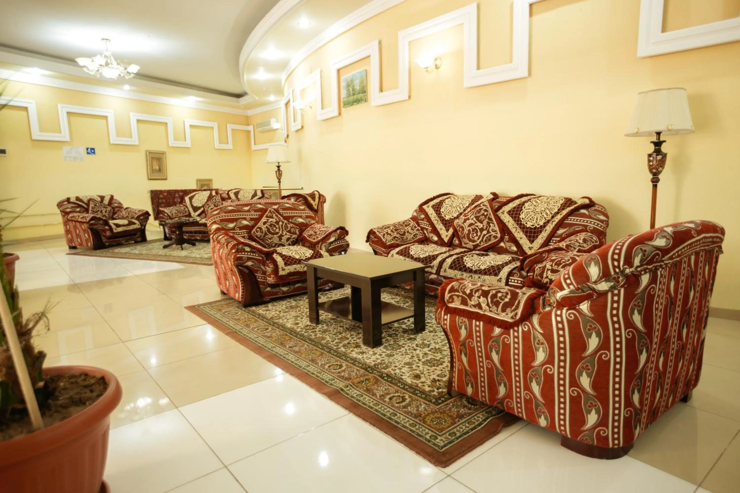 Seating area in Hotel Asia Khiva