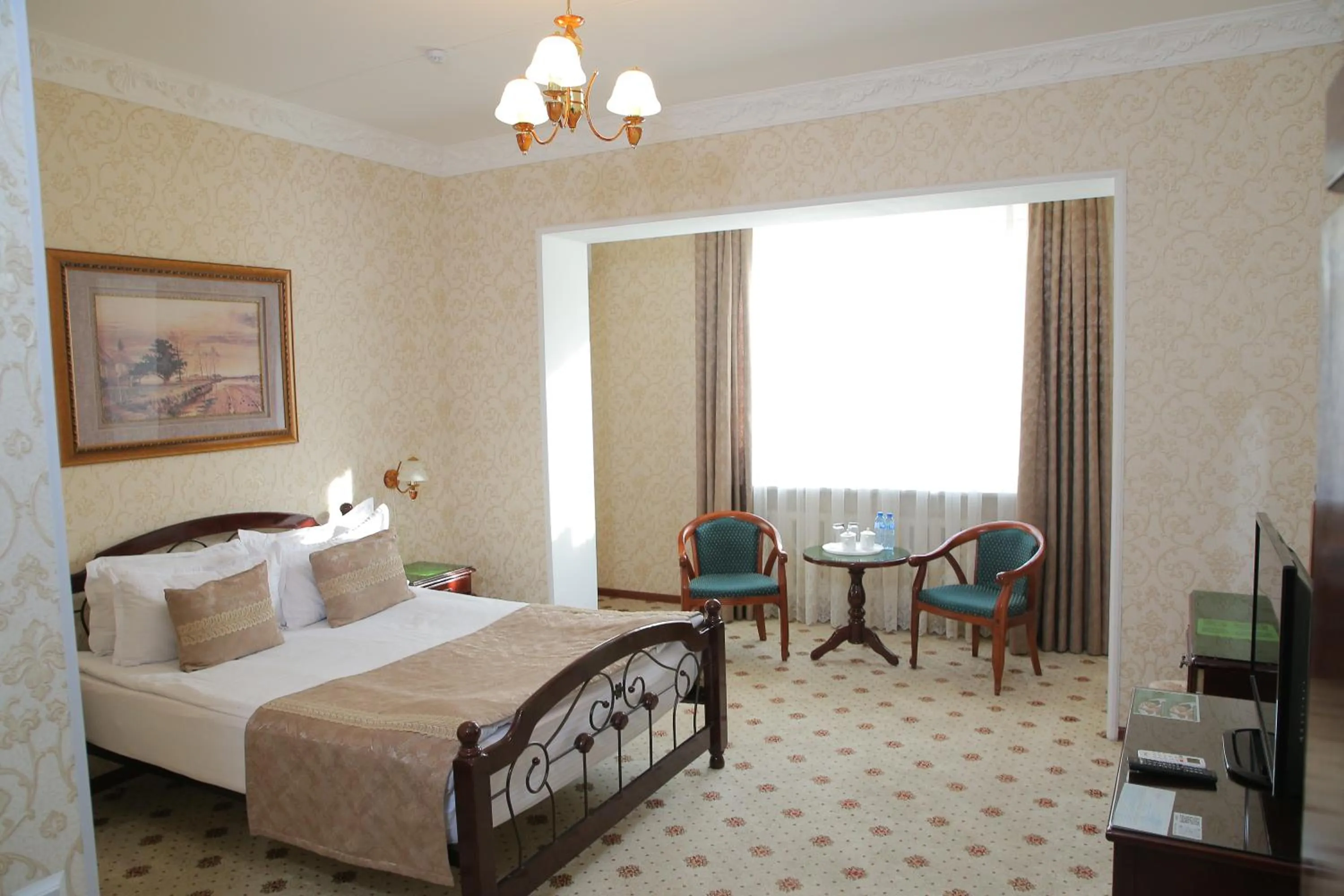 Bed in Hotel Asia Khiva