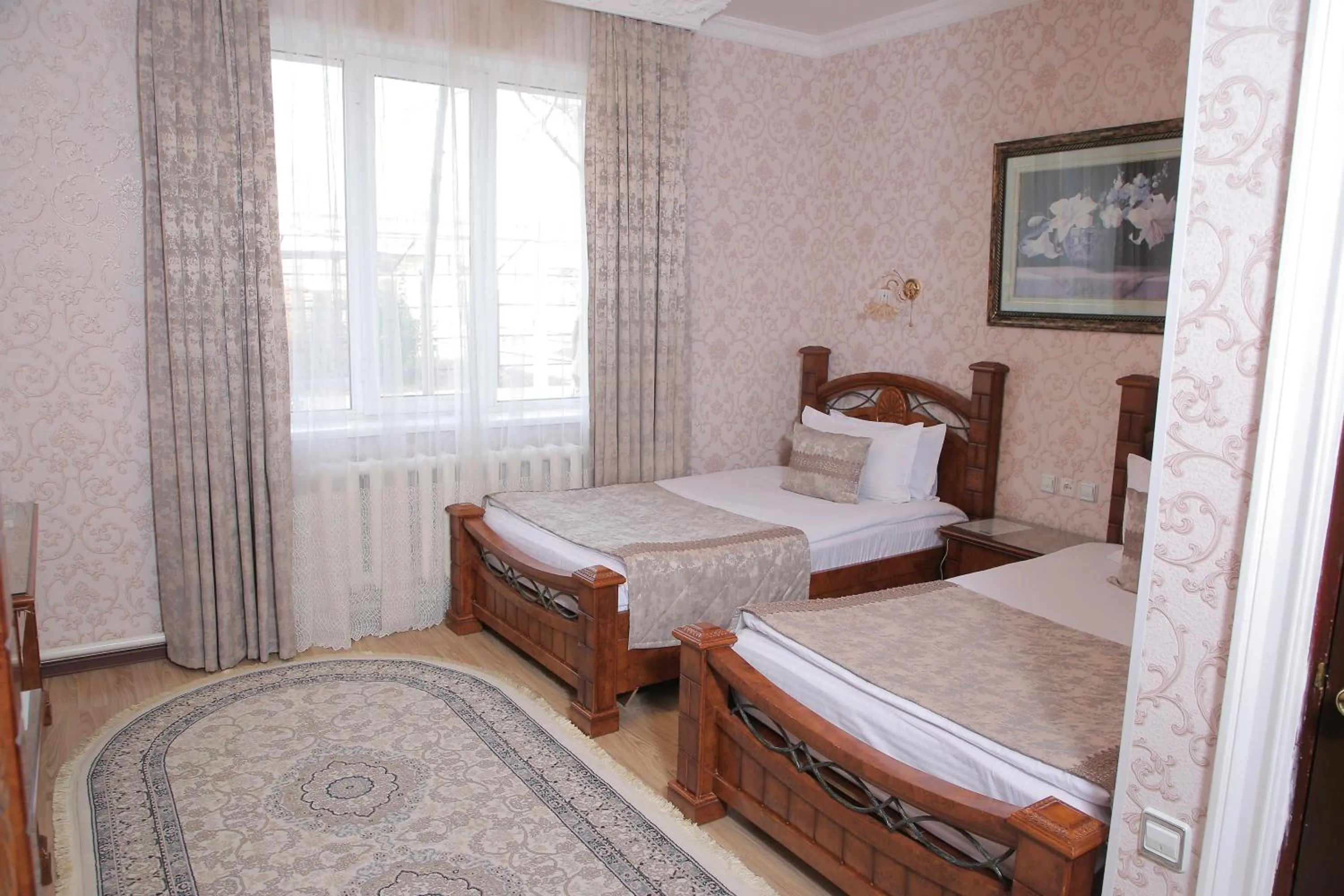 Bed in Hotel Asia Khiva