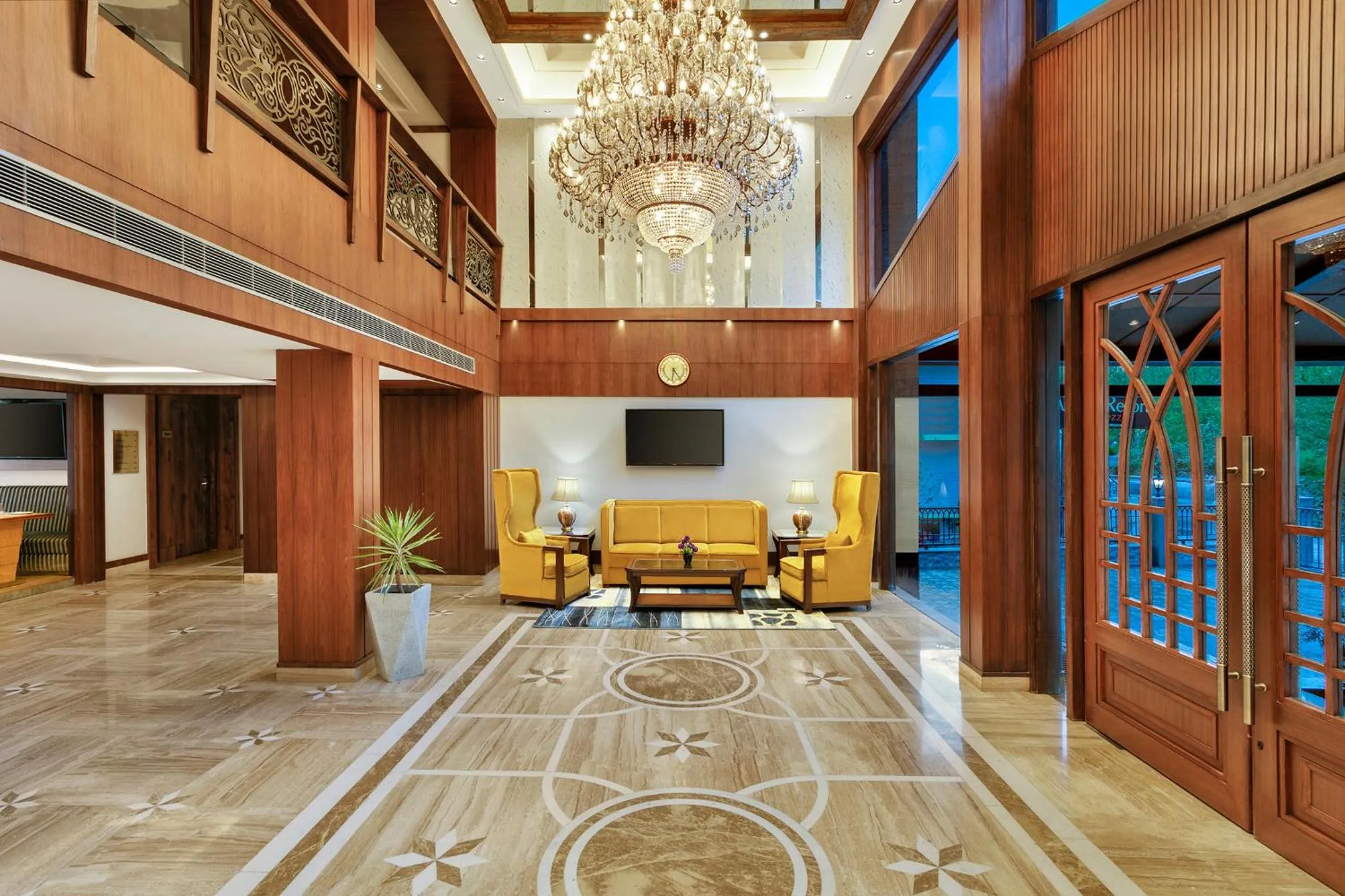 Lobby or reception in The Orchid Manali - a Boutique Hotel