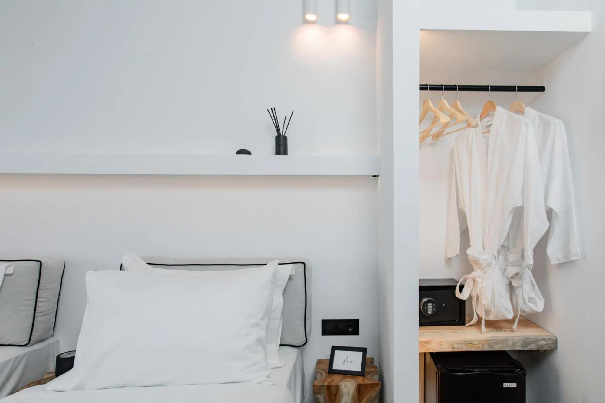 Bed in She Mykonos - Luxury Apartments