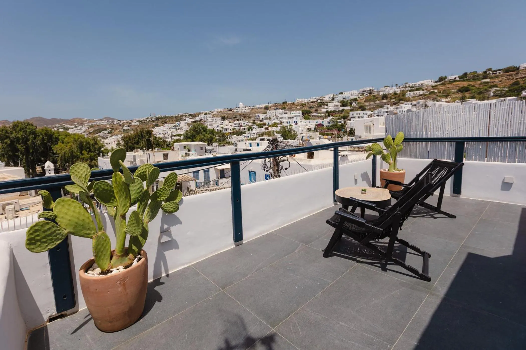 Balcony/Terrace in She Mykonos - Luxury Apartments