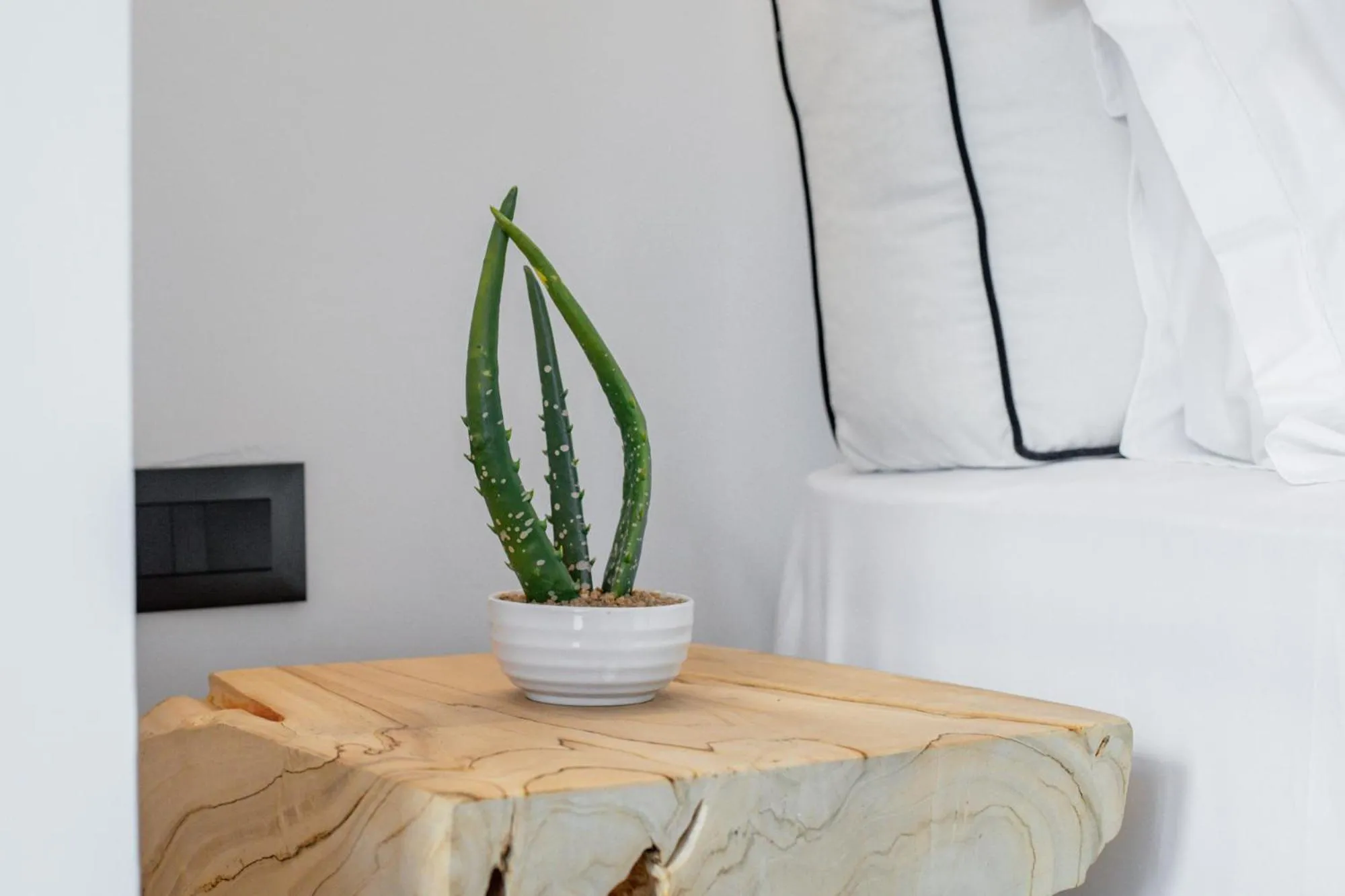 Bedroom, Bed in She Mykonos - Luxury Apartments