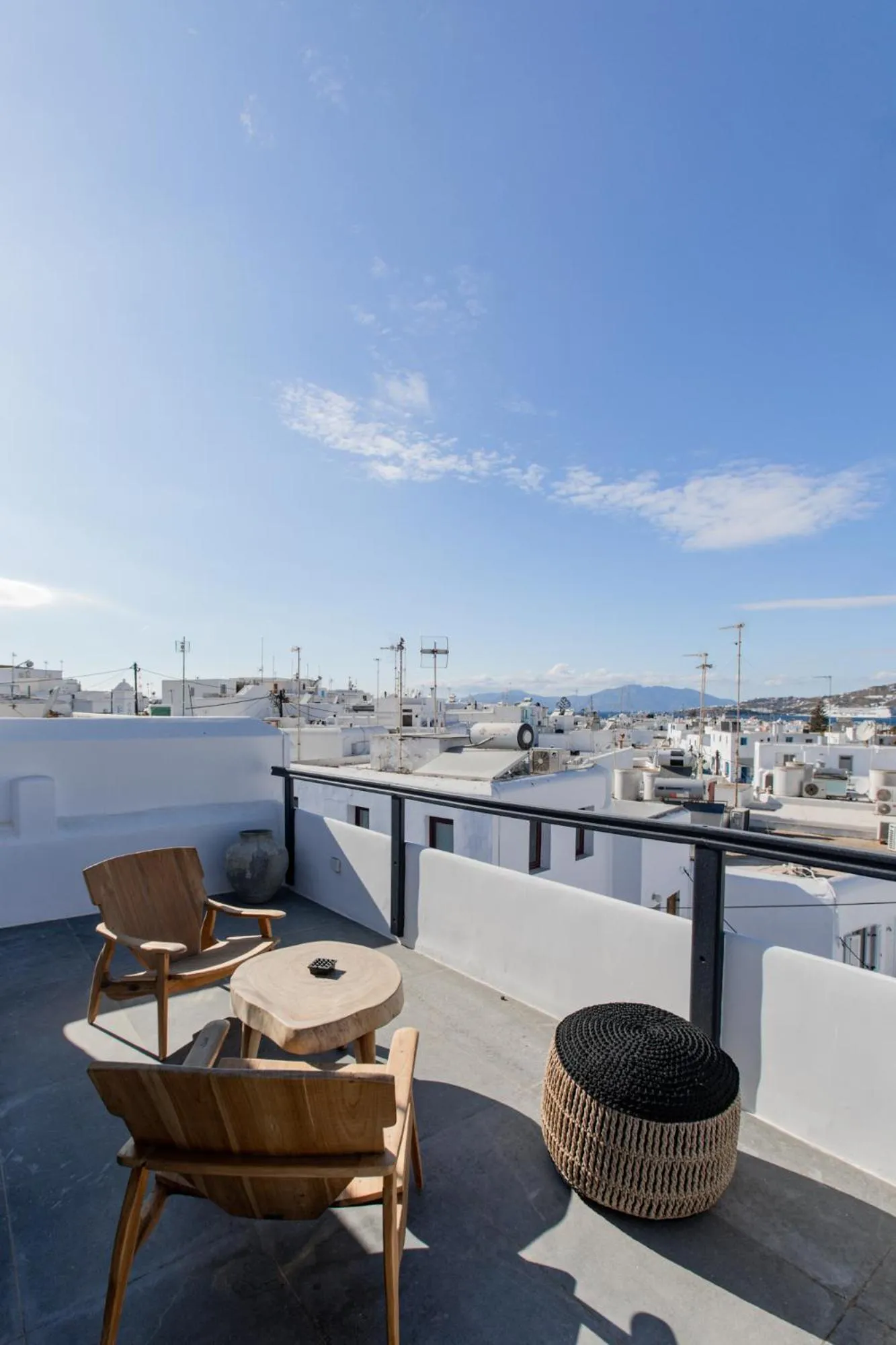 Balcony/Terrace in She Mykonos - Luxury Apartments