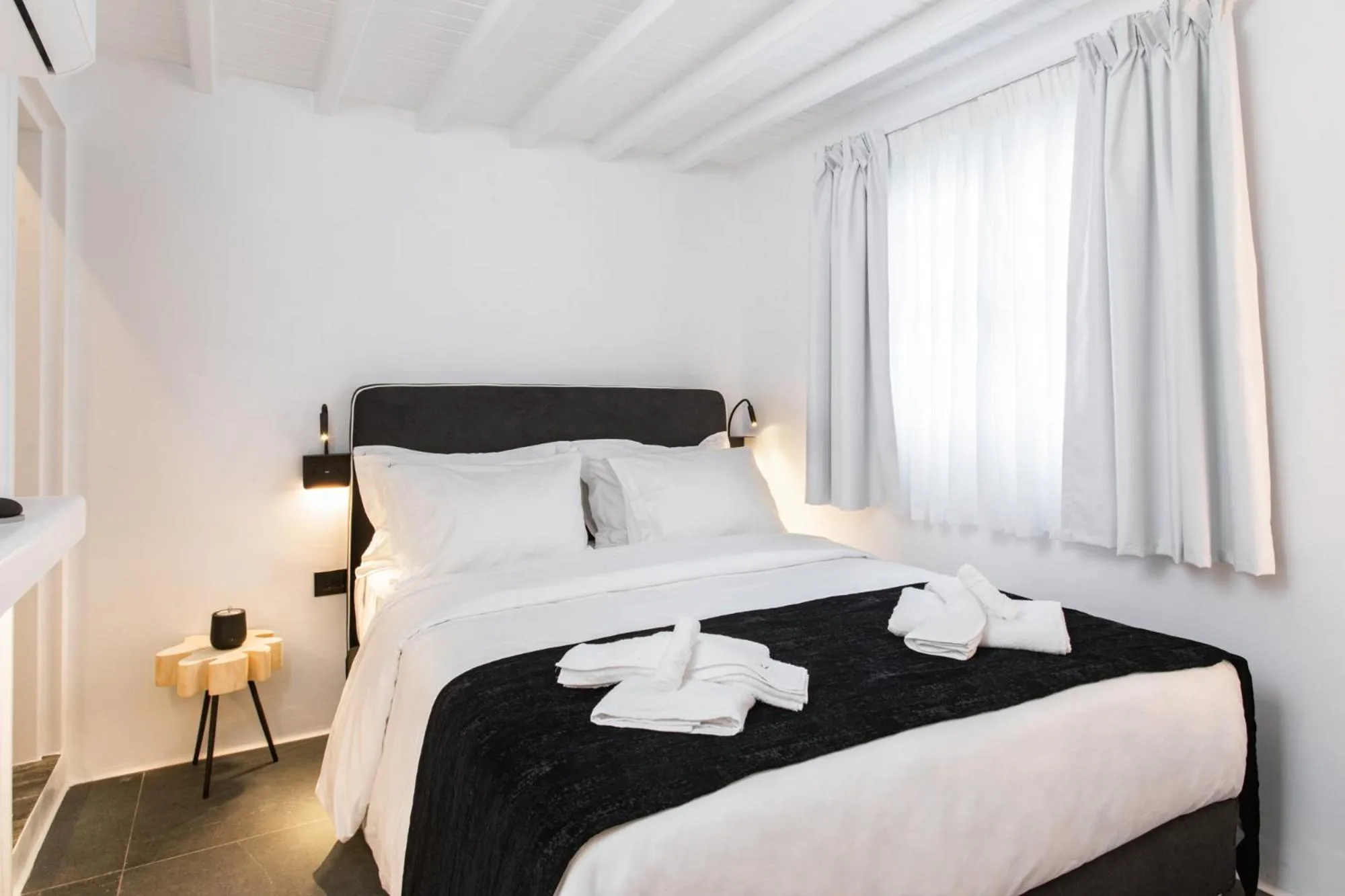 Bed in She Mykonos - Luxury Apartments