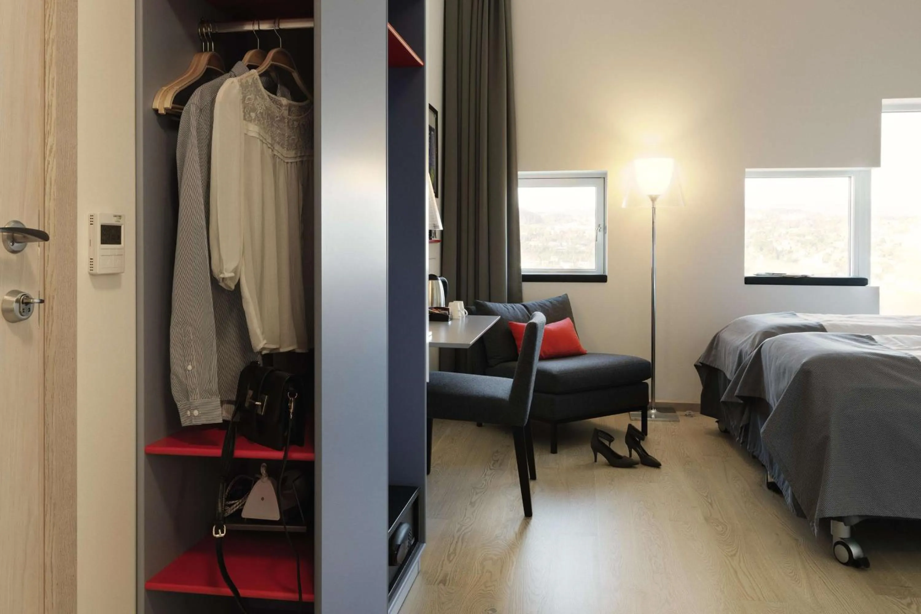 Bedroom, Bed in Scandic Lerkendal