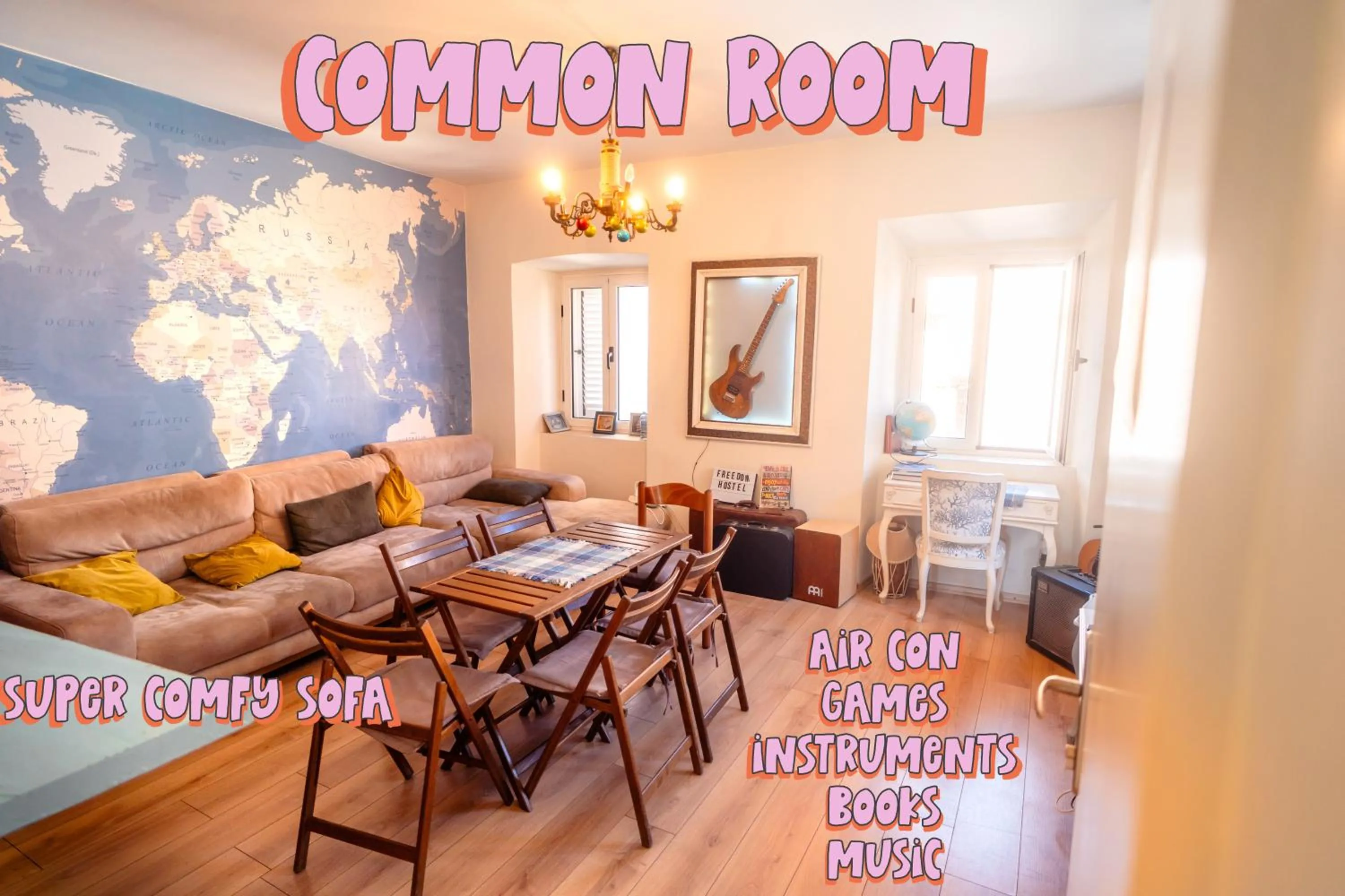 Living room in FREEDOM HOSTEL
