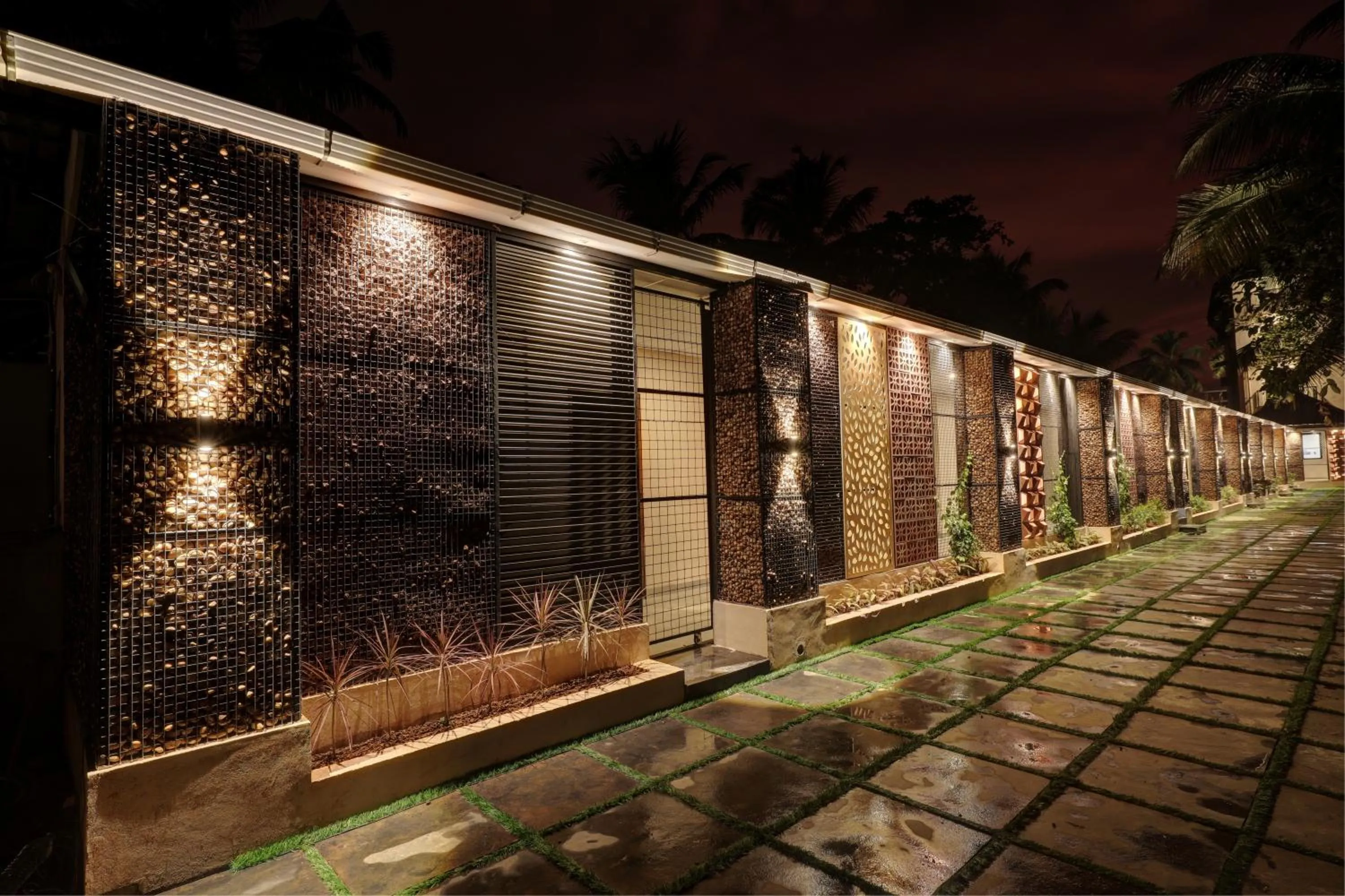 Inner courtyard view in Kumarakom Park Resort
