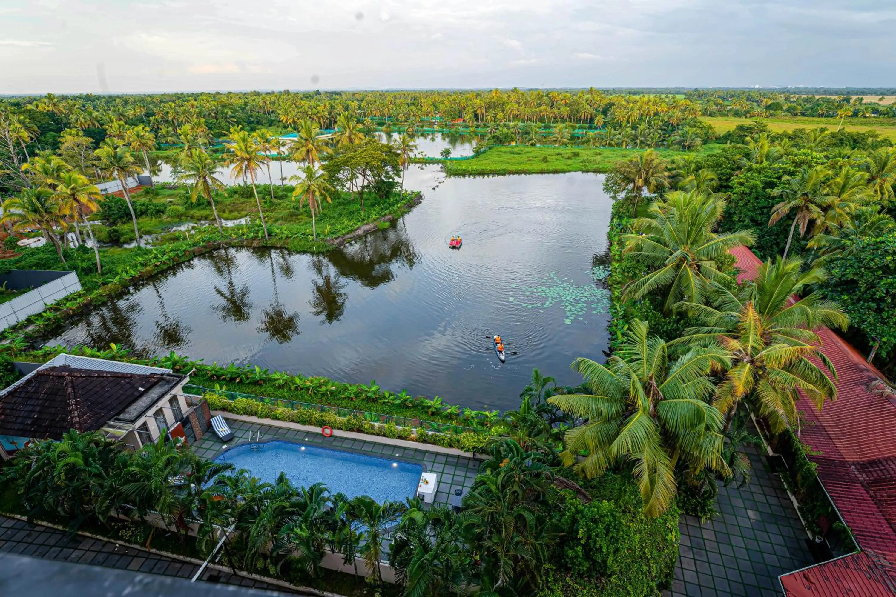 Lake view in Kumarakom Park Resort