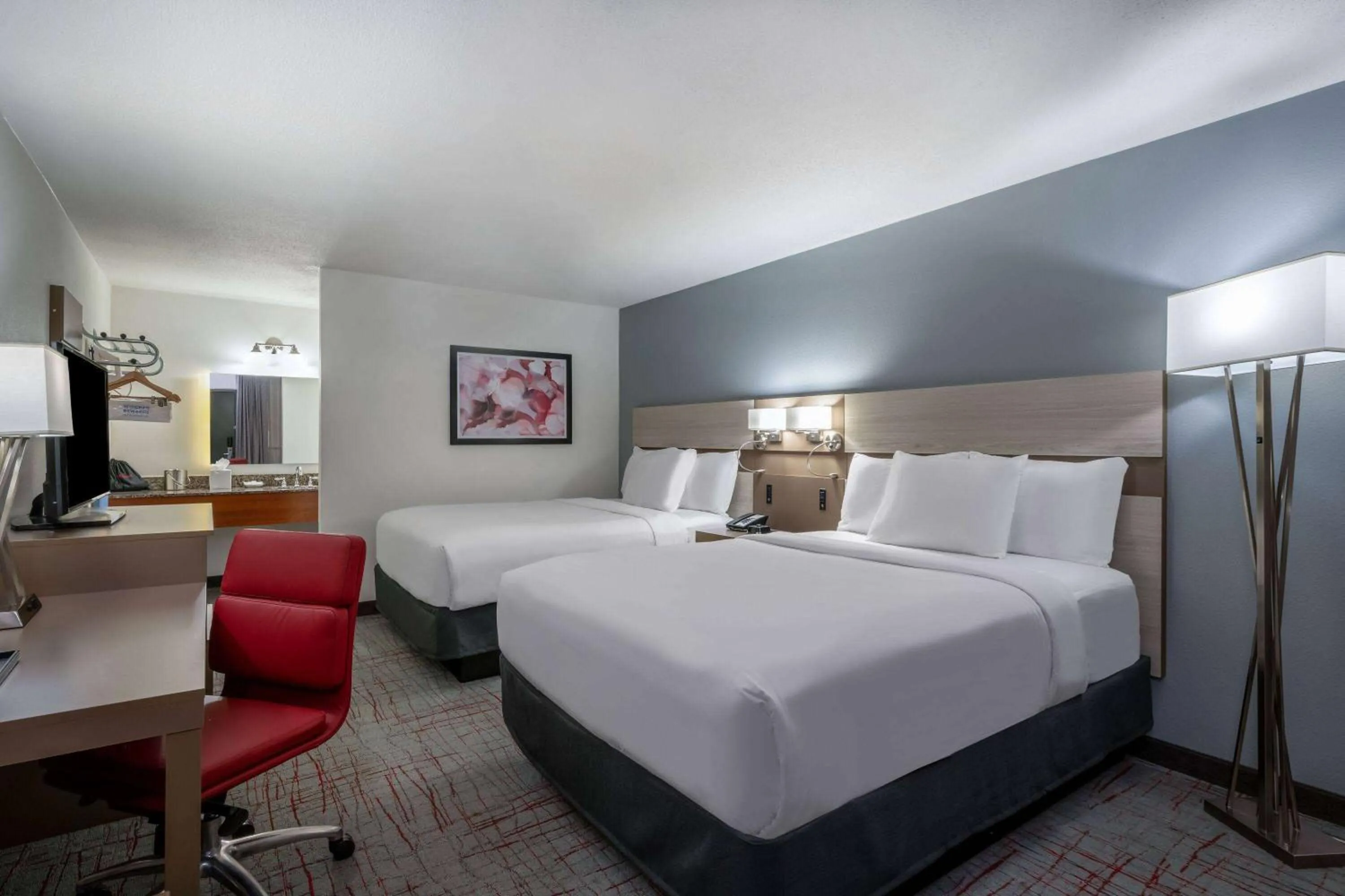 Photo of the whole room, Bed in Wyndham Garden Columbia-Ft Jackson