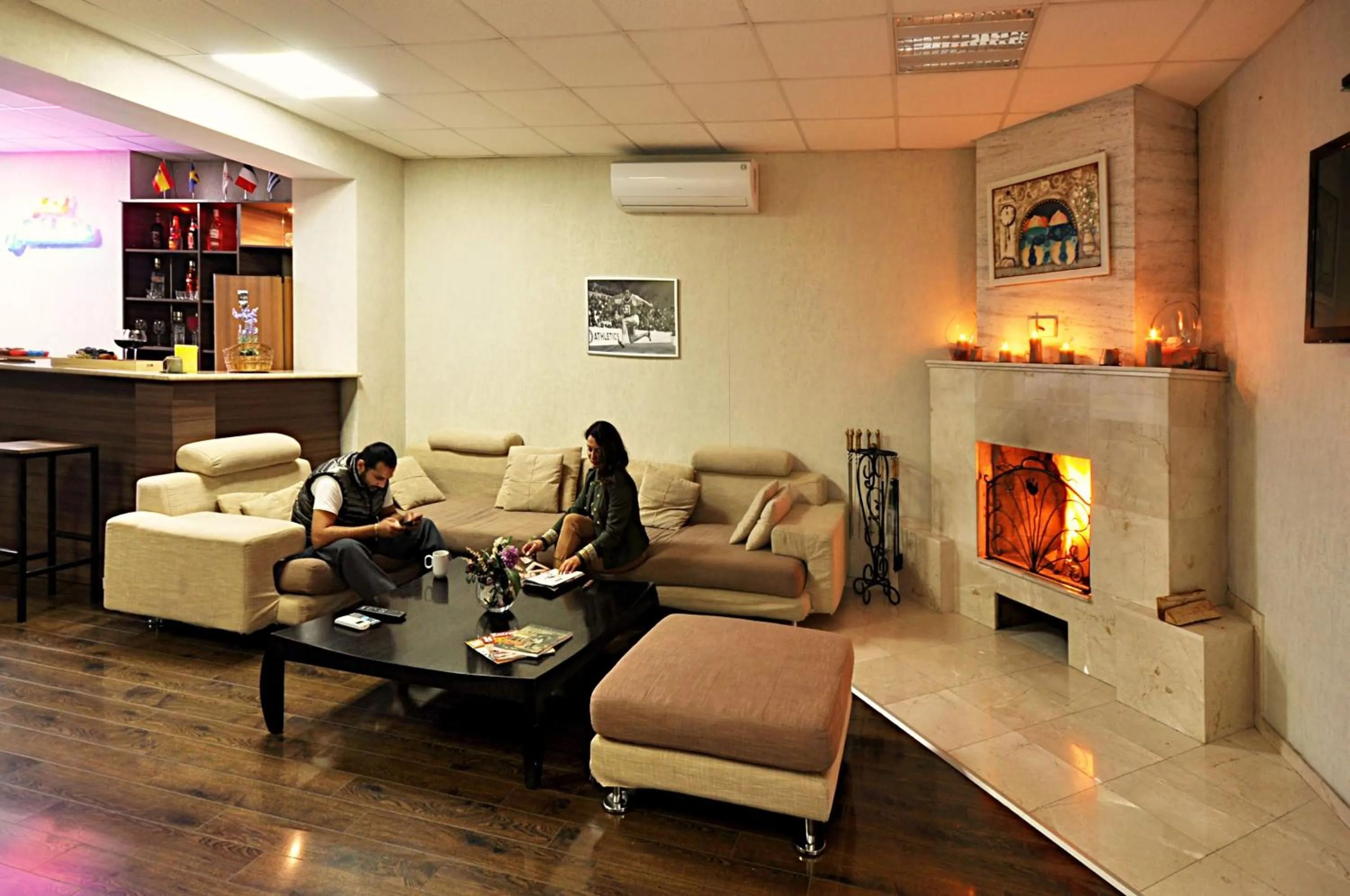 Living room in Athletics Hotel