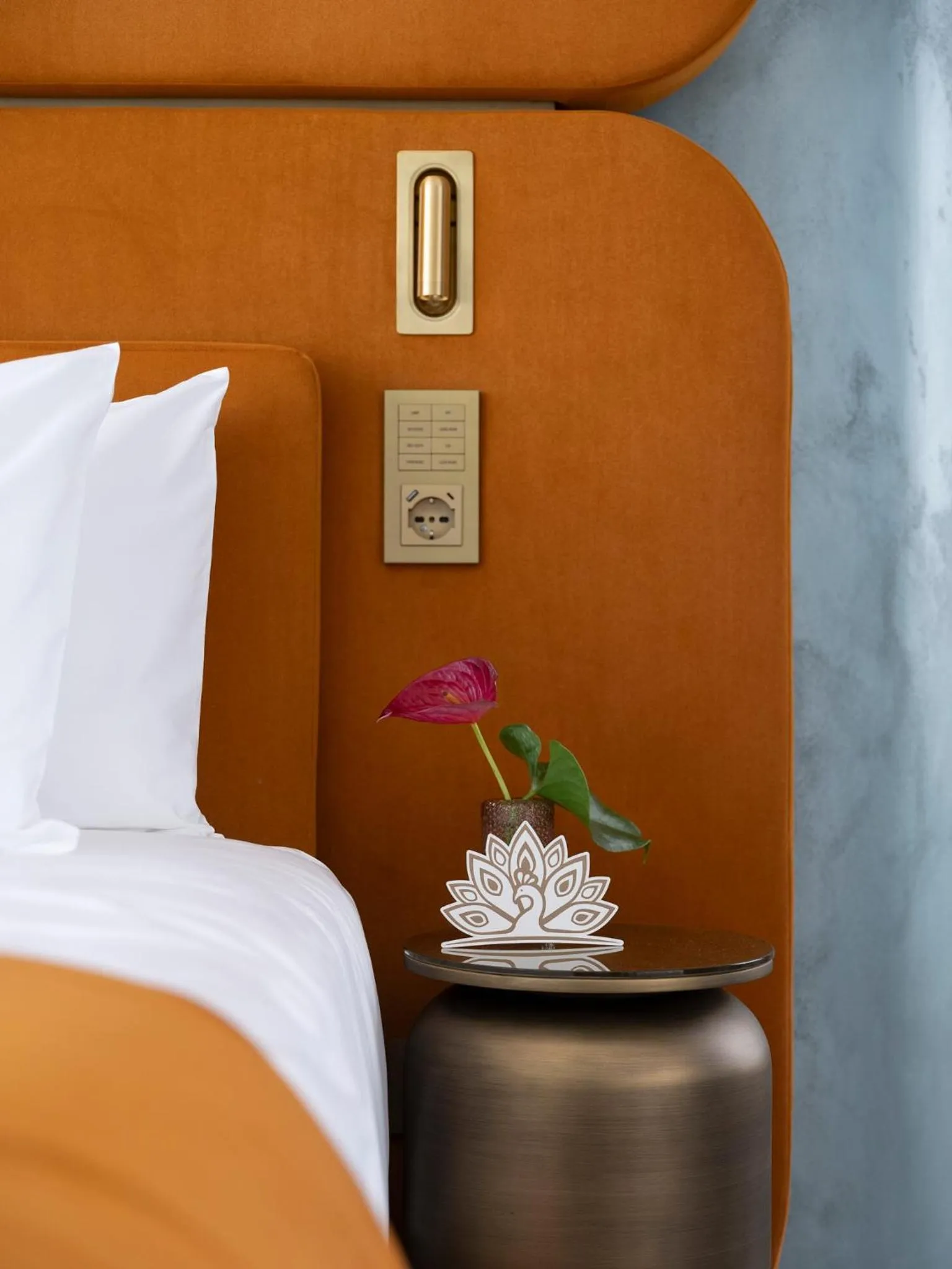 Decorative detail, Bed in Boutique Hotel Stresa