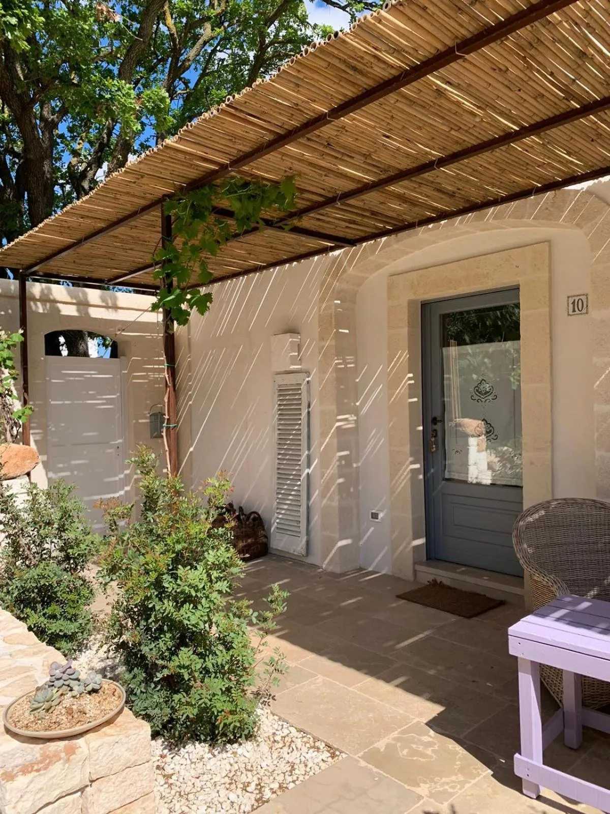 Garden view in Masseria Salinola