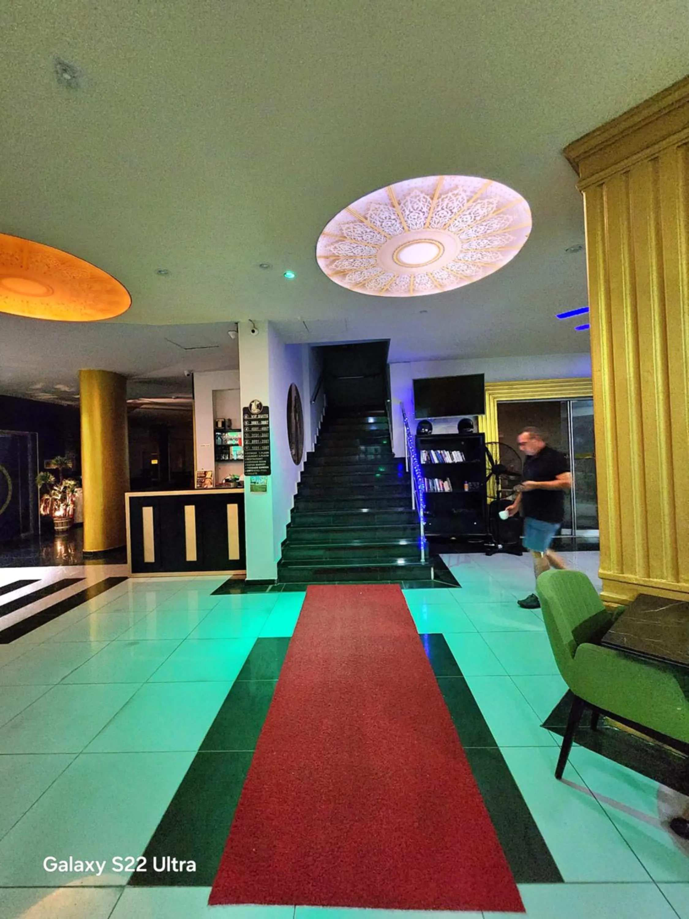 Communal lounge/ TV room in Cleopatra City Hotel Alanya