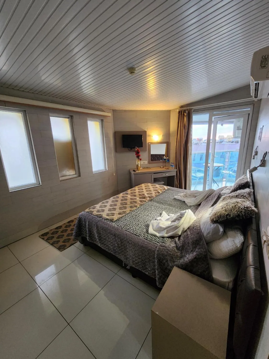 Bed in Cleopatra City Hotel Alanya