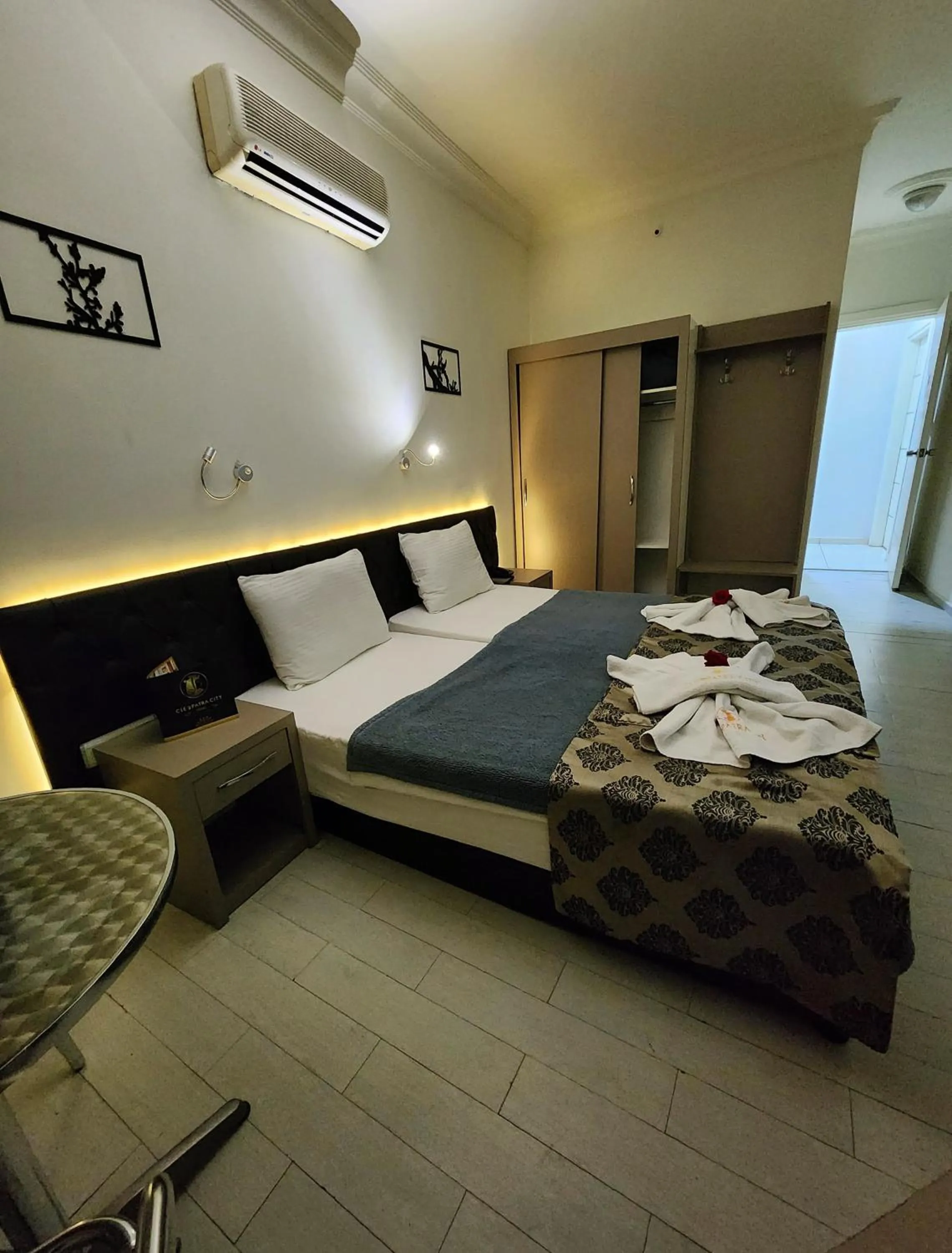 Bed in Cleopatra City Hotel Alanya