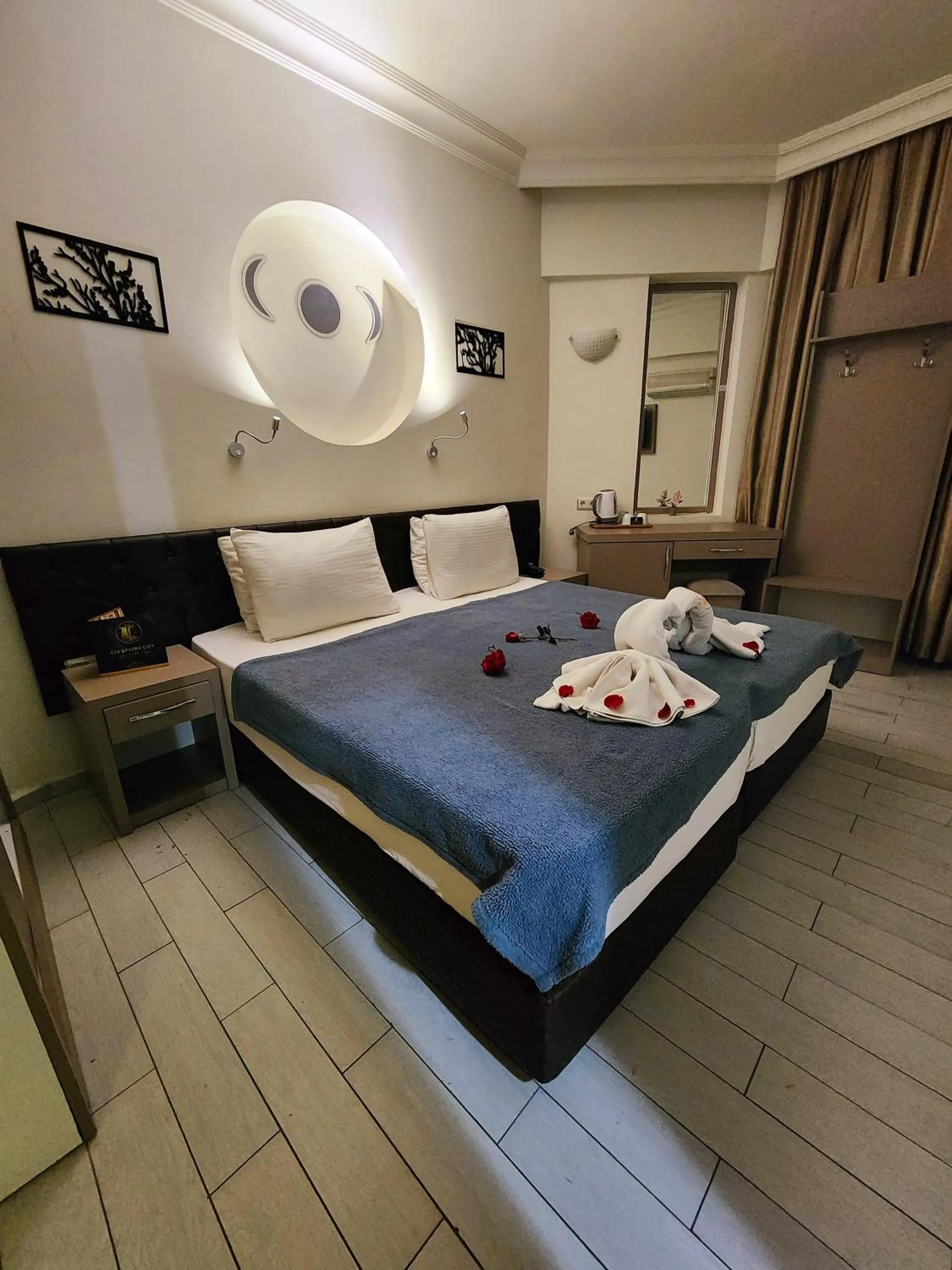 Bed in Cleopatra City Hotel Alanya