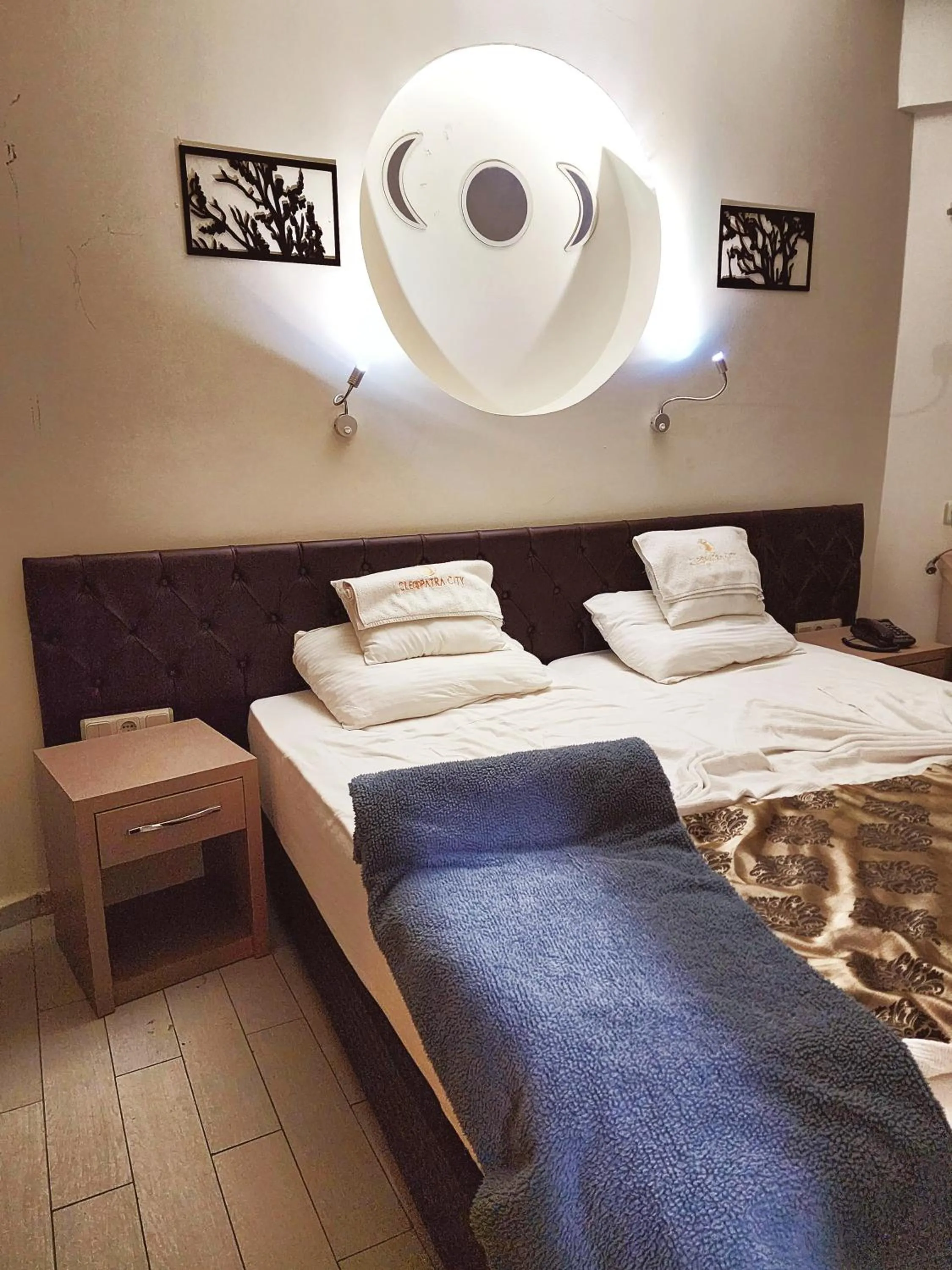 Bed in Cleopatra City Hotel Alanya