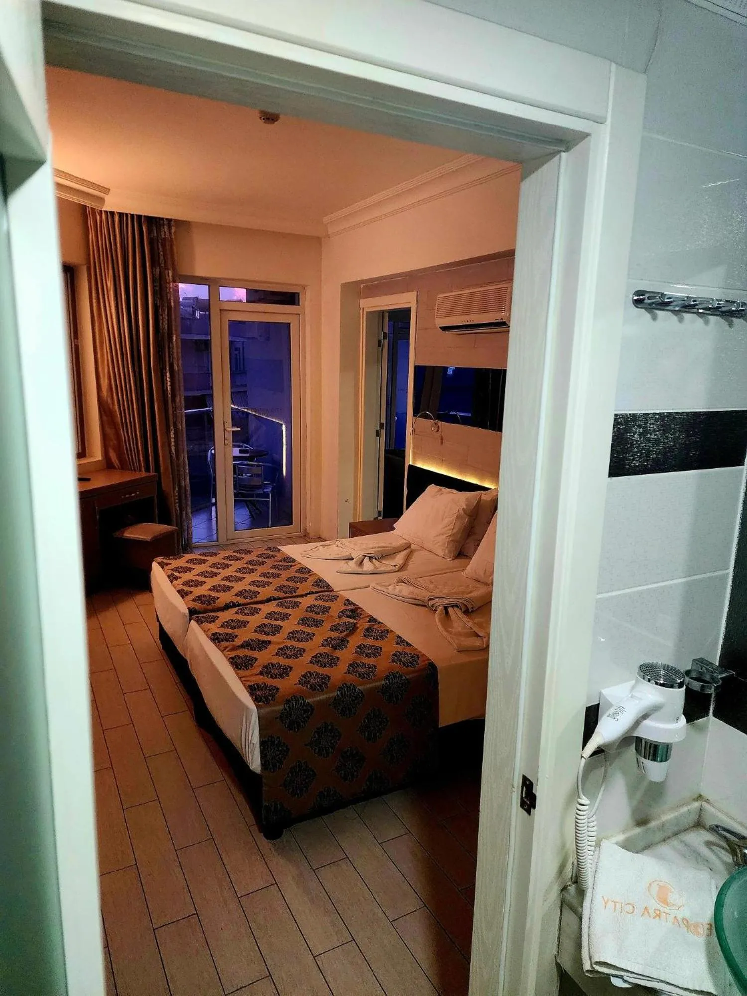 Bed in Cleopatra City Hotel Alanya