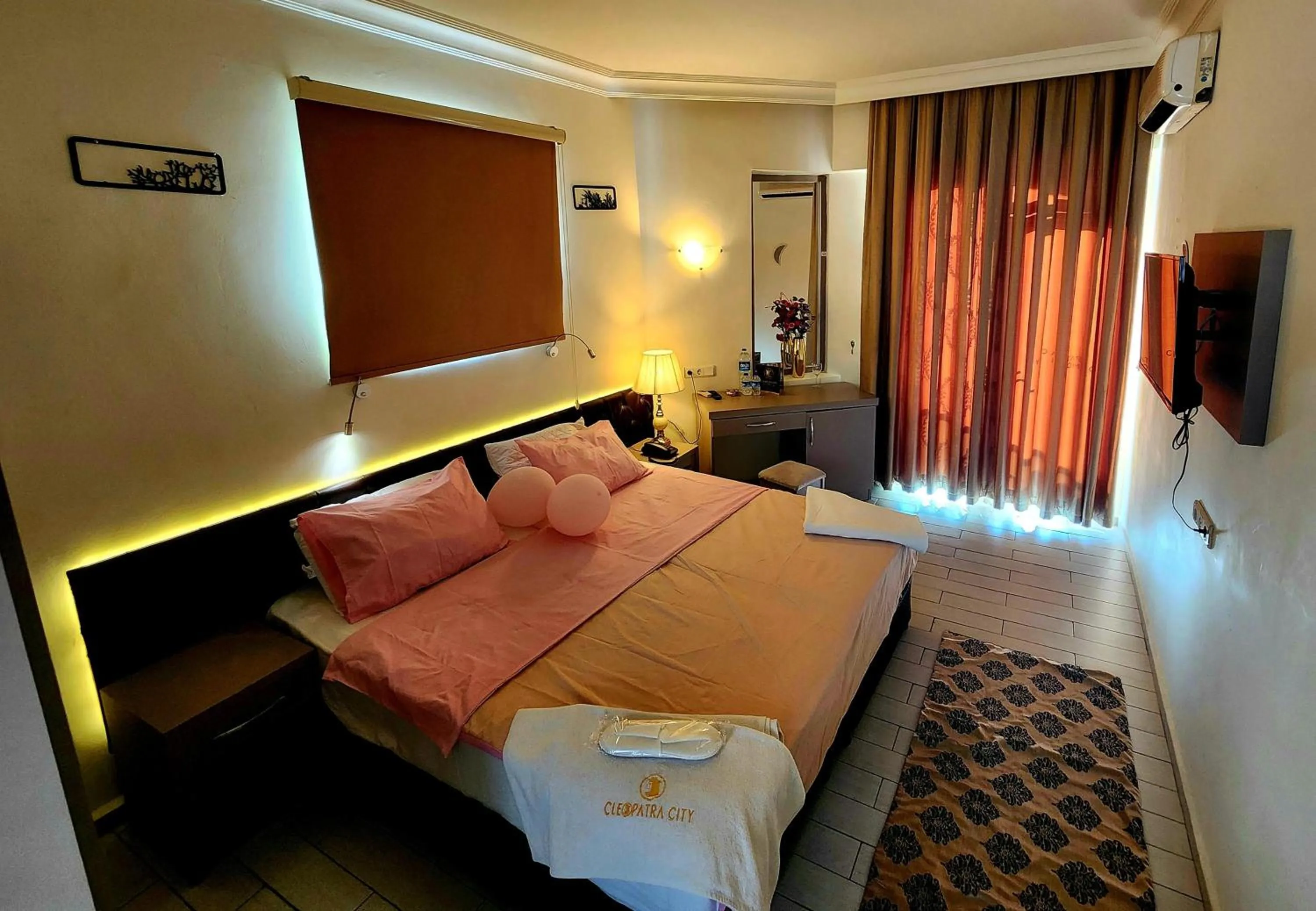Bed in Cleopatra City Hotel Alanya