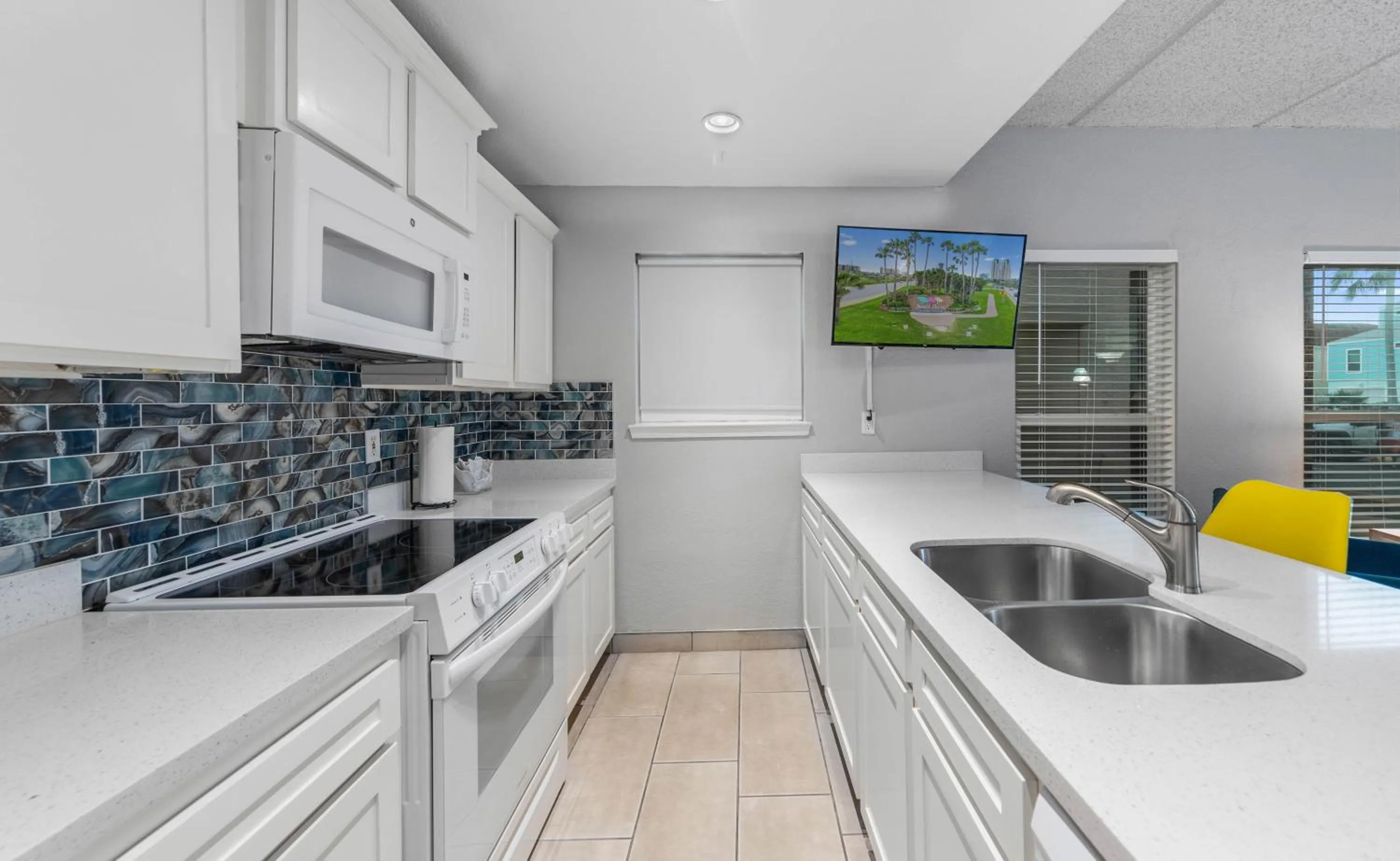 kitchen in SPI Beach Condo - Just a block away to Paradise