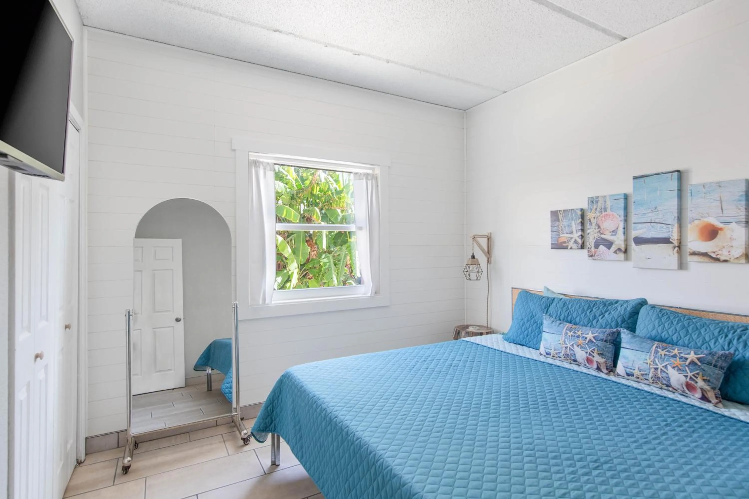 Bedroom, Bed in SPI Beach Condo - Just a block away to Paradise