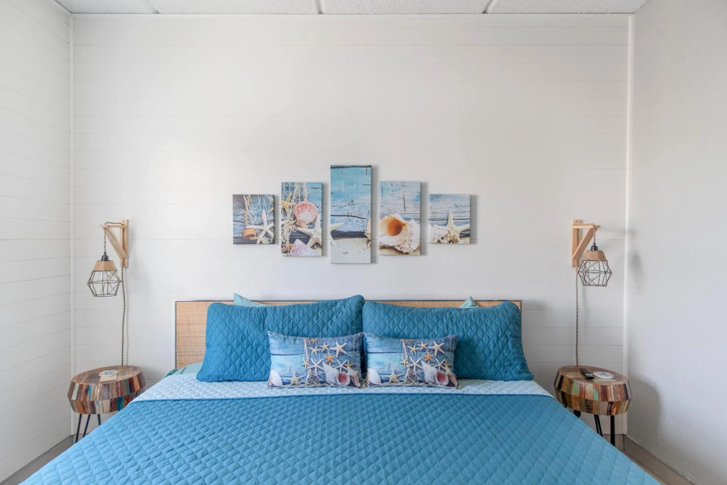 Bedroom, Bed in SPI Beach Condo - Just a block away to Paradise