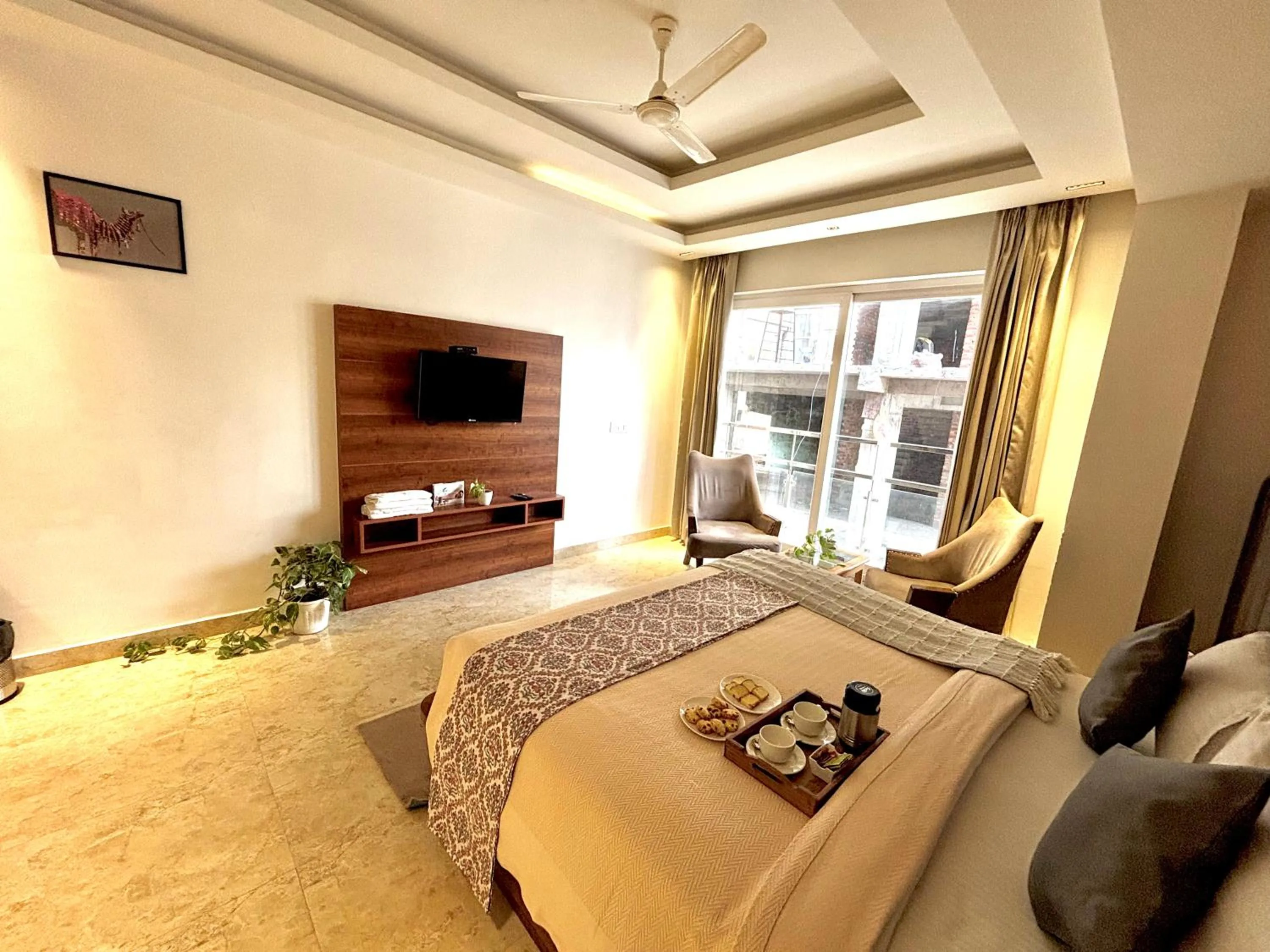 TV and multimedia, Bed in Vyom Boutique Hotel Rishikesh