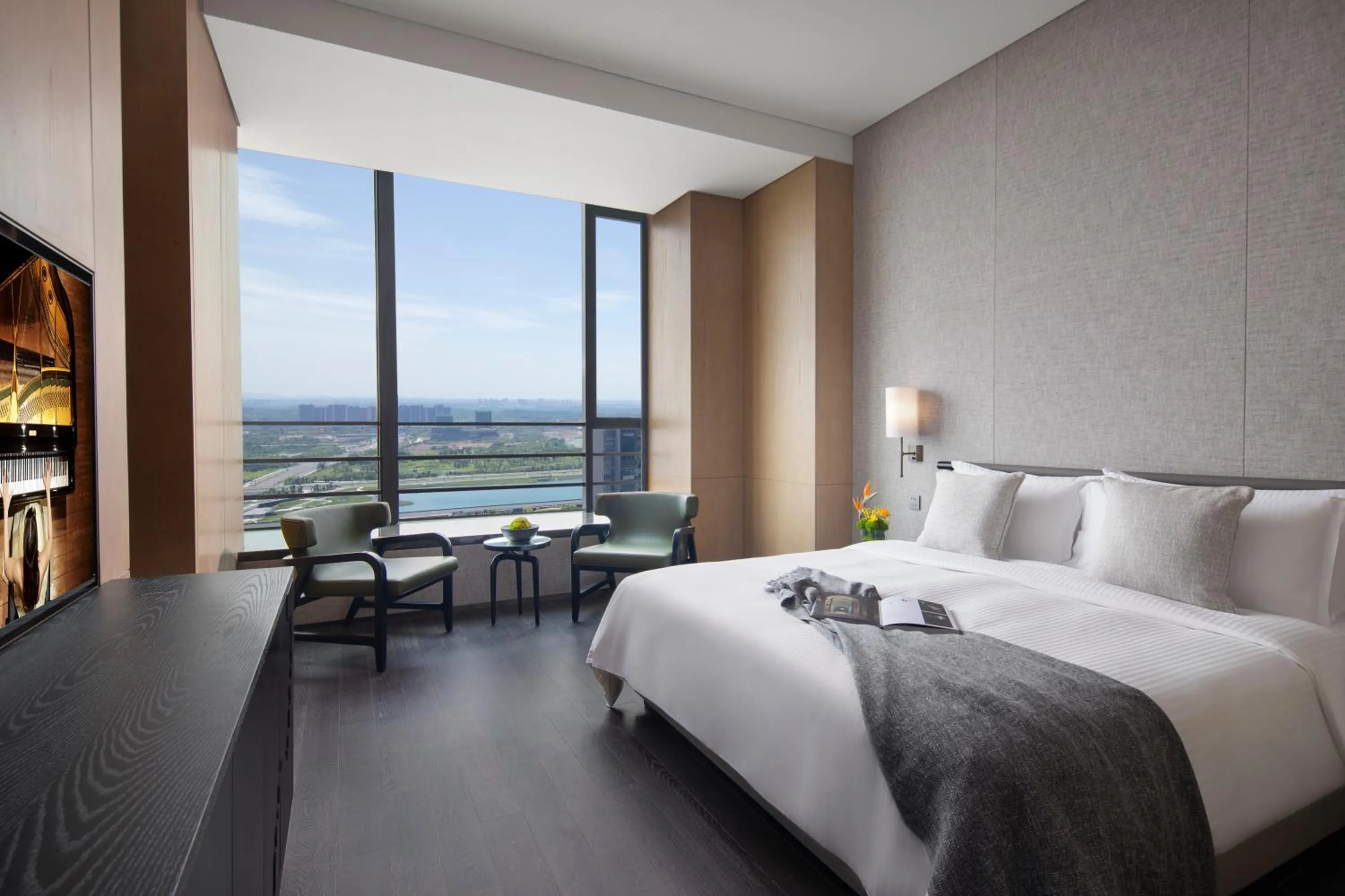 Bedroom, Bed in Ascott Qinhuang Chengdu