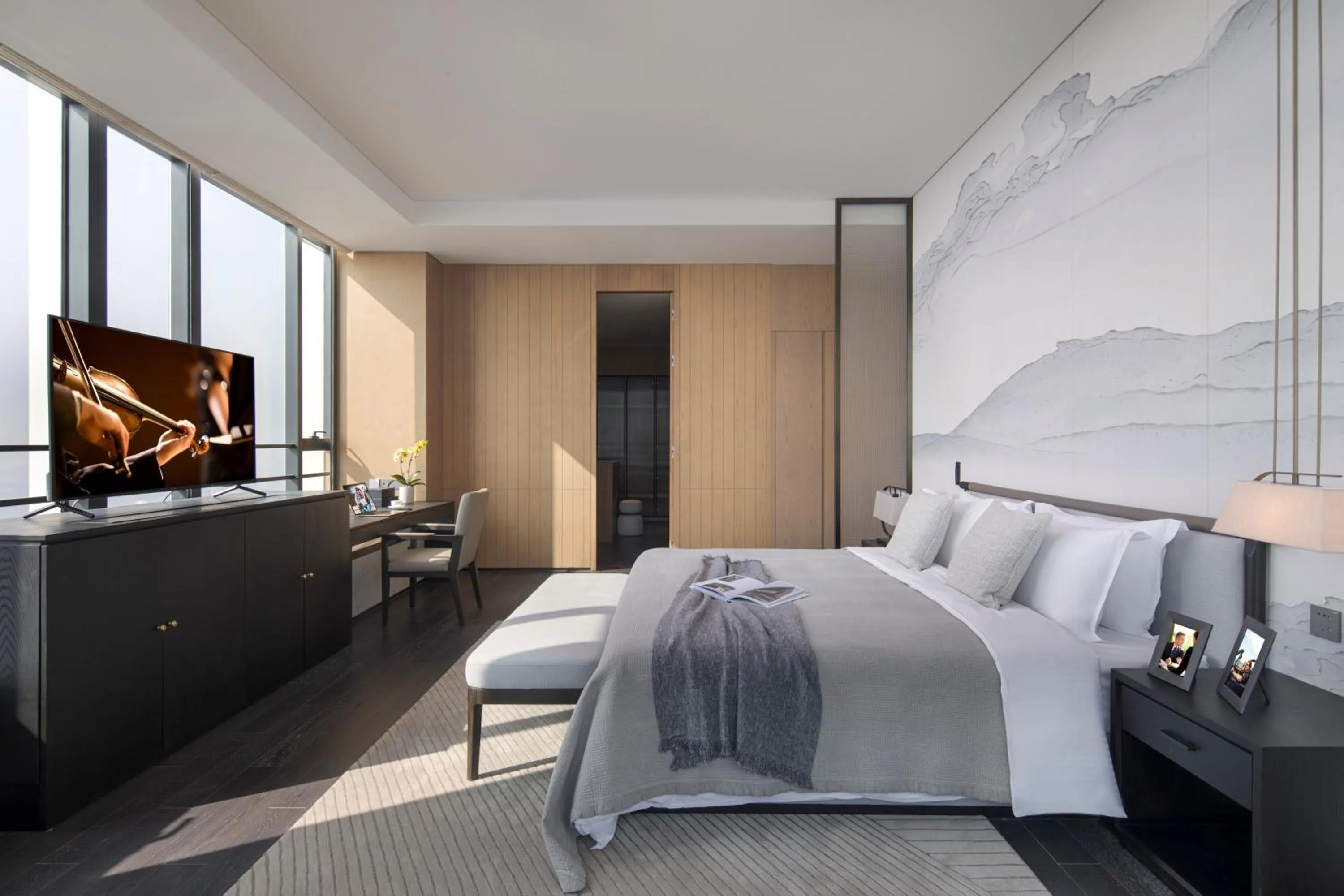 Bedroom, Bed in Ascott Qinhuang Chengdu