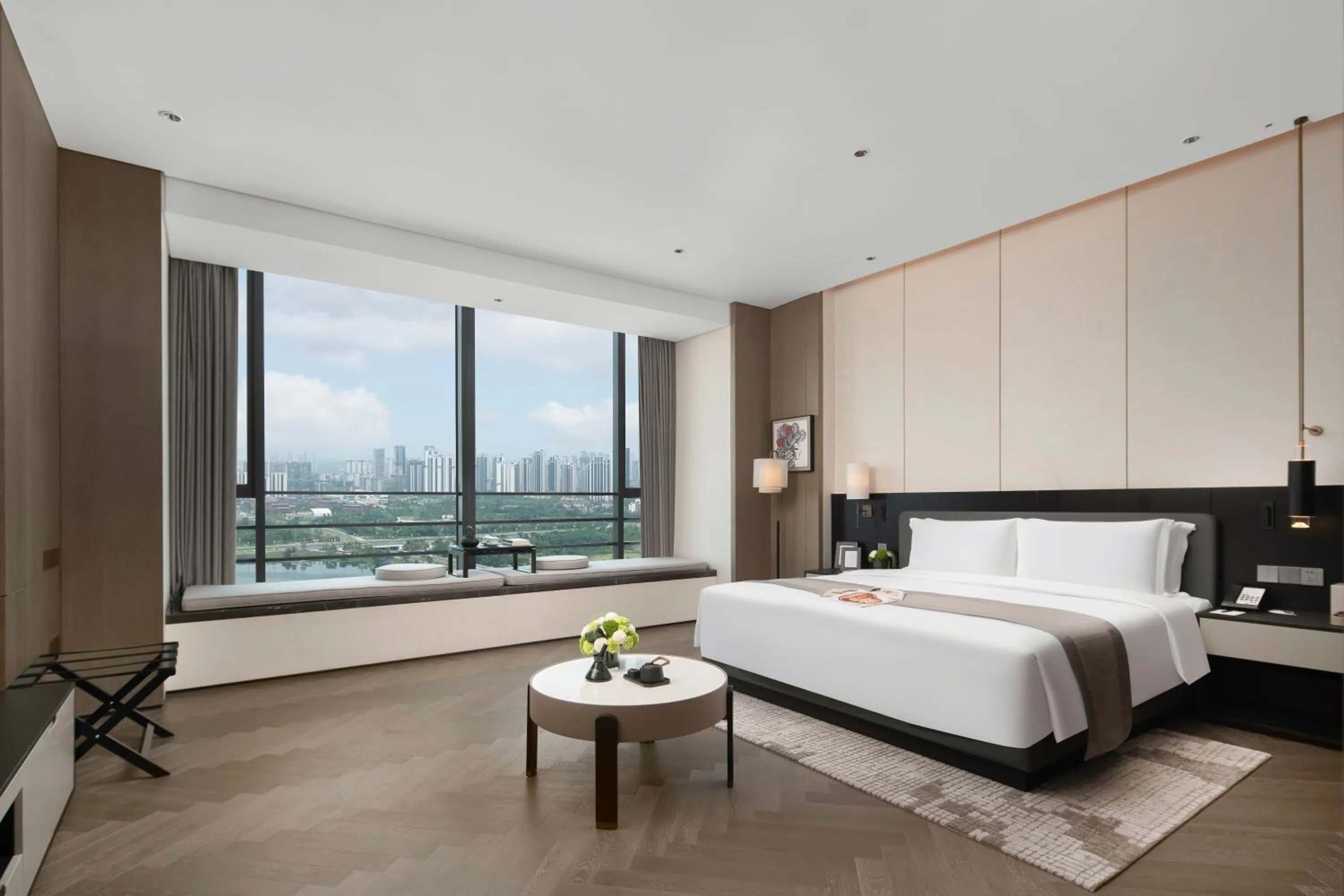 Bedroom, Bed in Ascott Qinhuang Chengdu