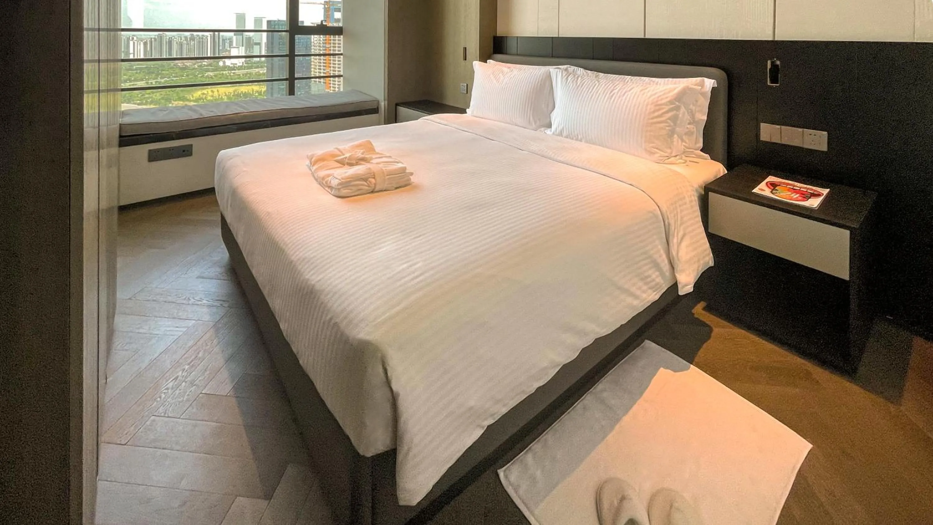 Bed in Ascott Qinhuang Chengdu