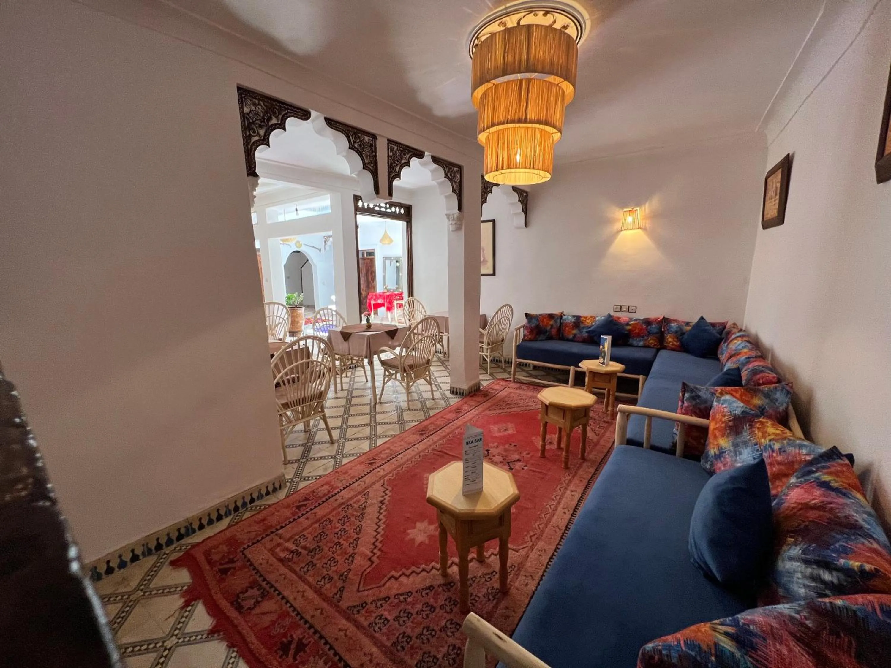 Living room in Riad Malfa
