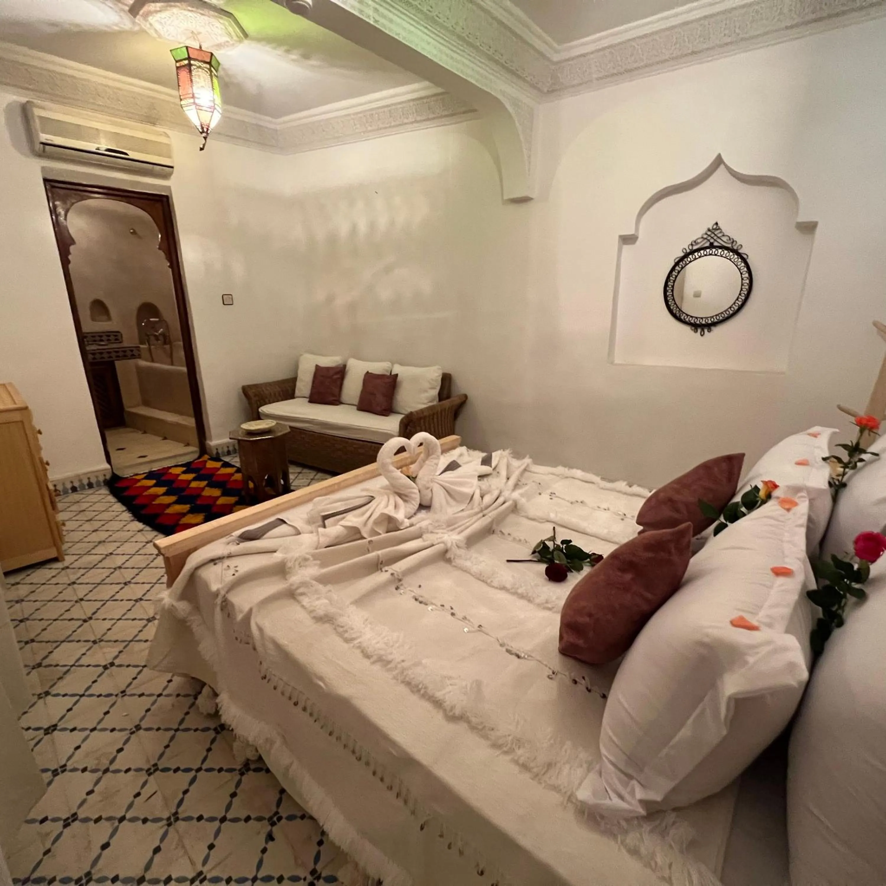 Bed in Riad Malfa