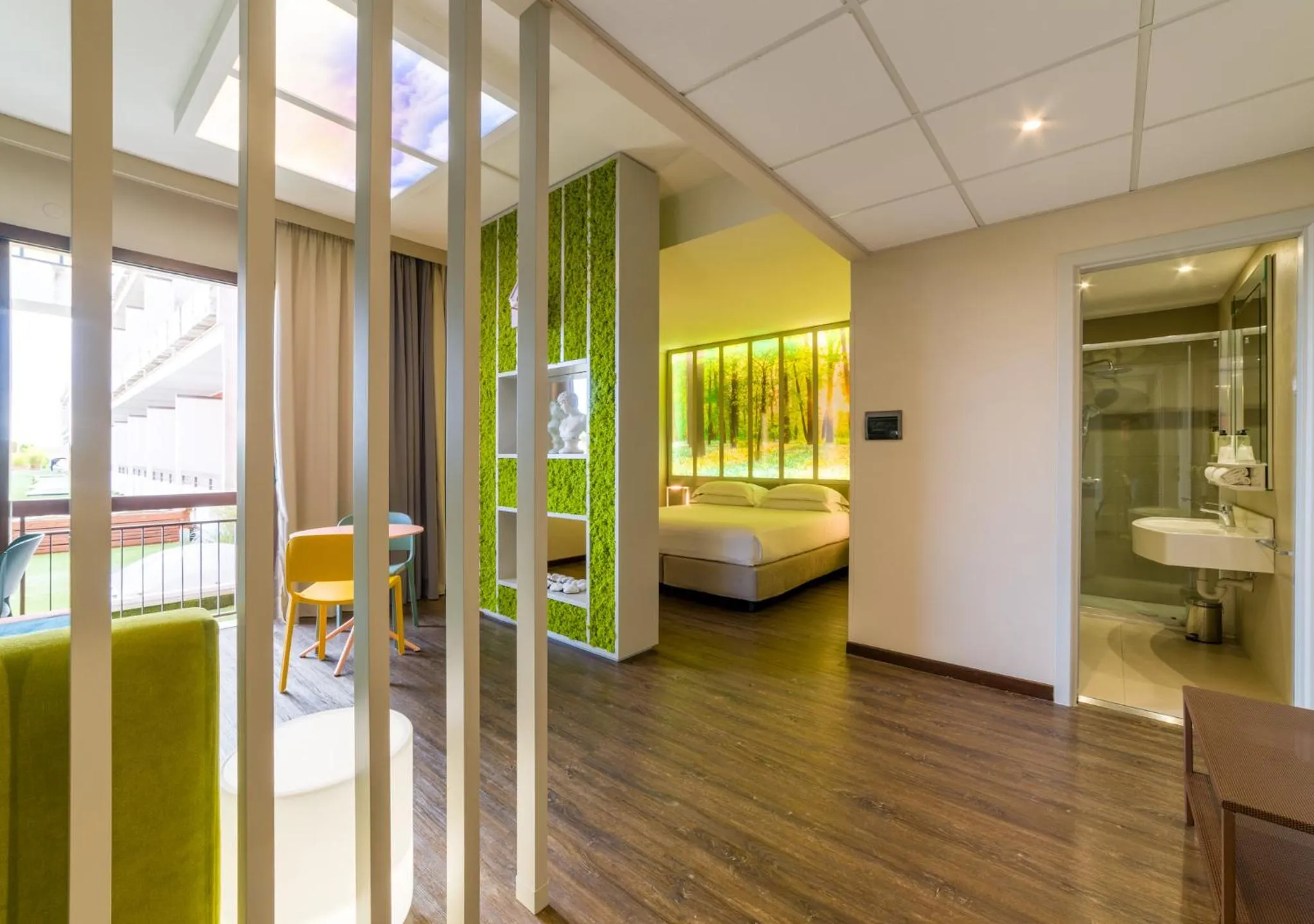 Bathroom, Bed in Hotel Salus Terme - Adults Only