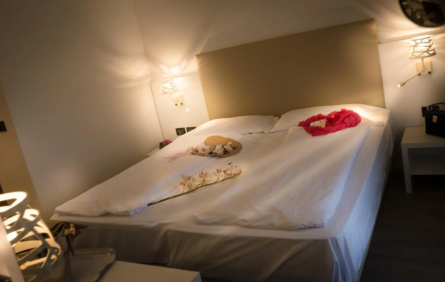 Bed in Fantinello Hotel