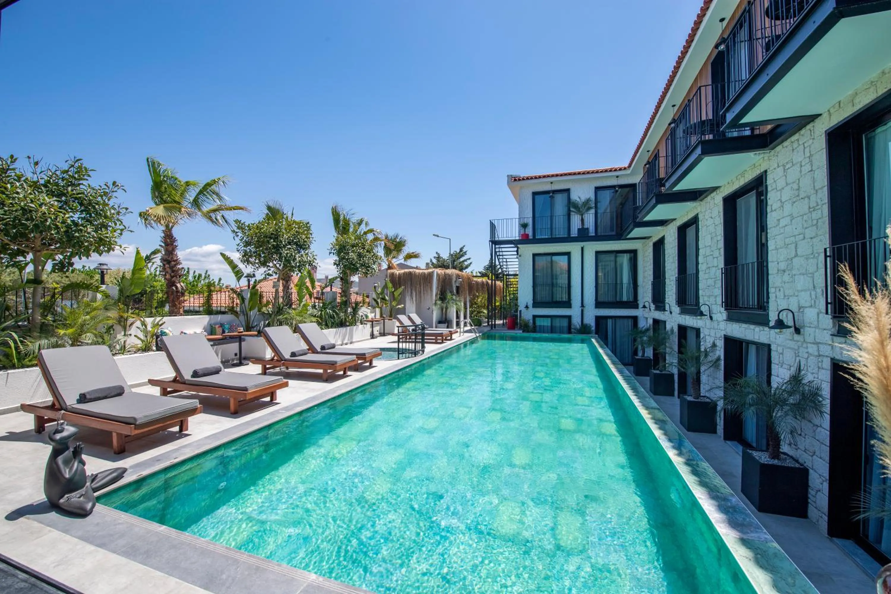 Pool view in Primus Alacati Adult Only