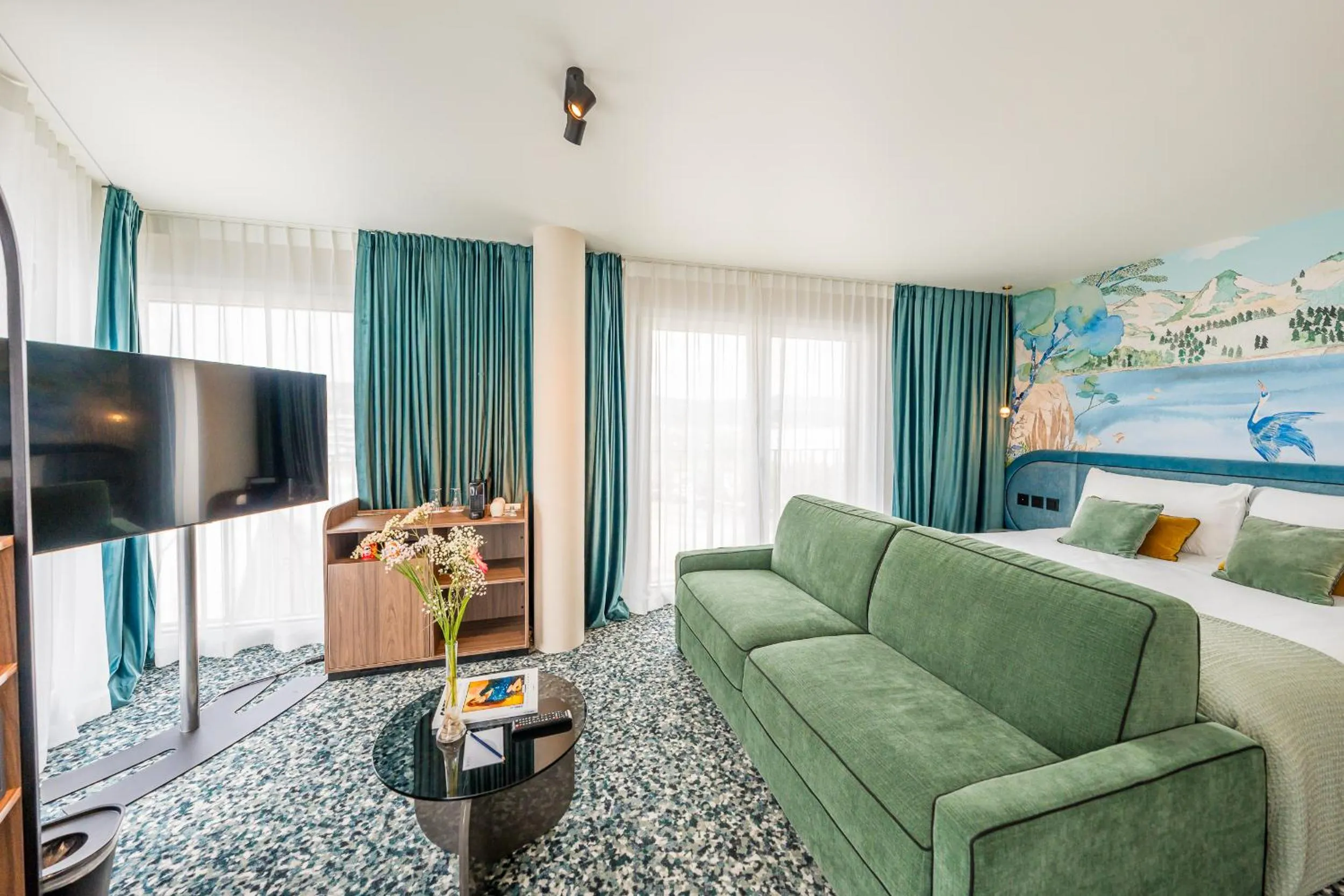 Bedroom, Bed in Hotel D Bulle - La Gruyère