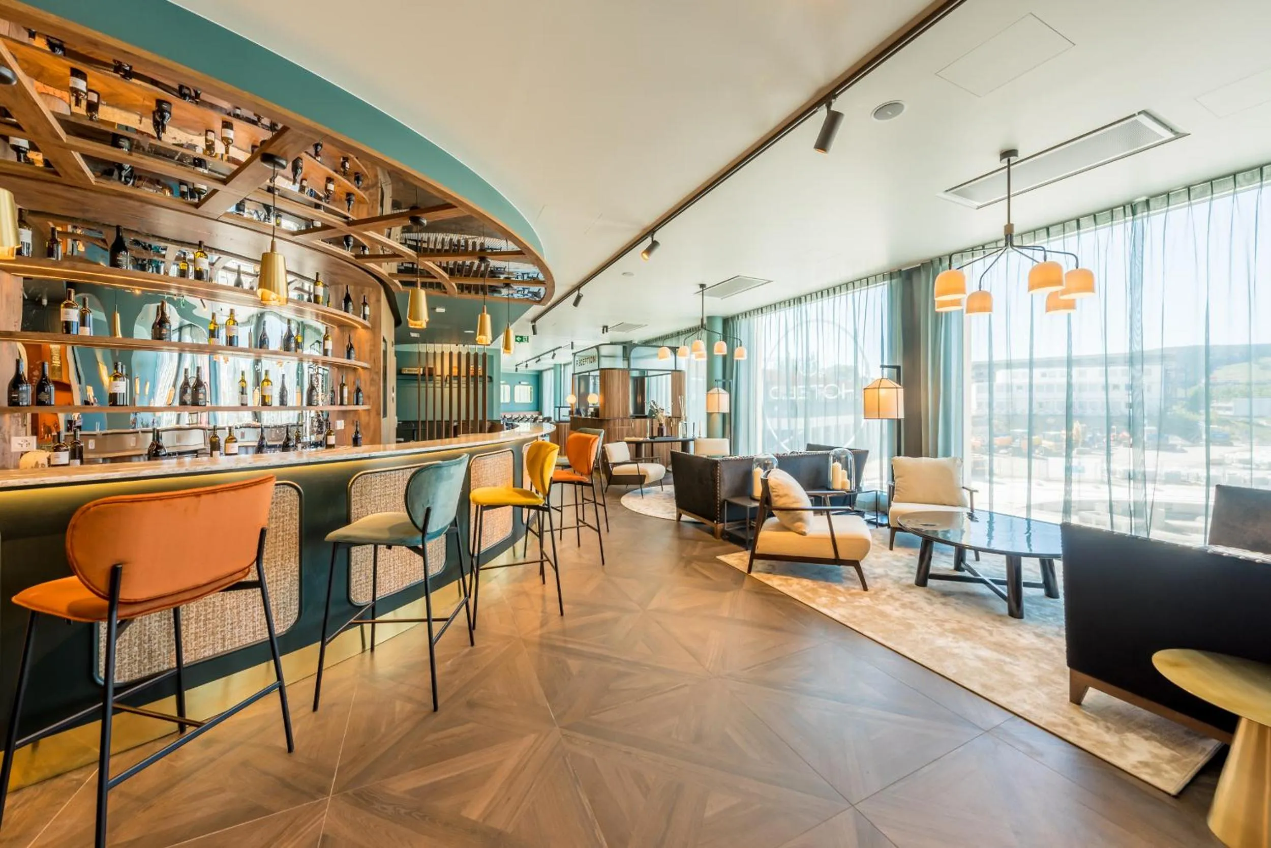 Lounge or bar in Hotel D Bulle - La Gruyère