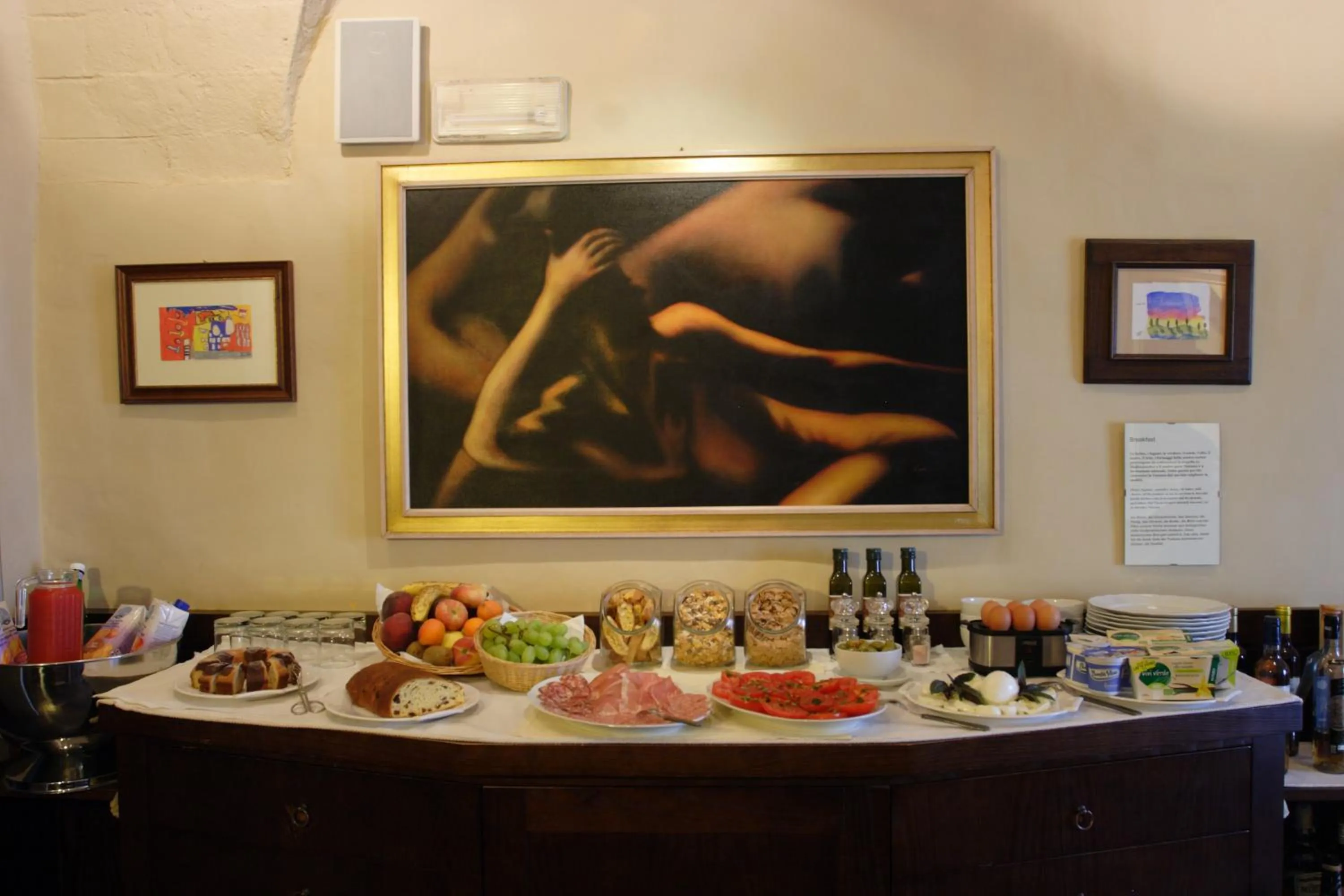 Food and drinks in Locanda Viani