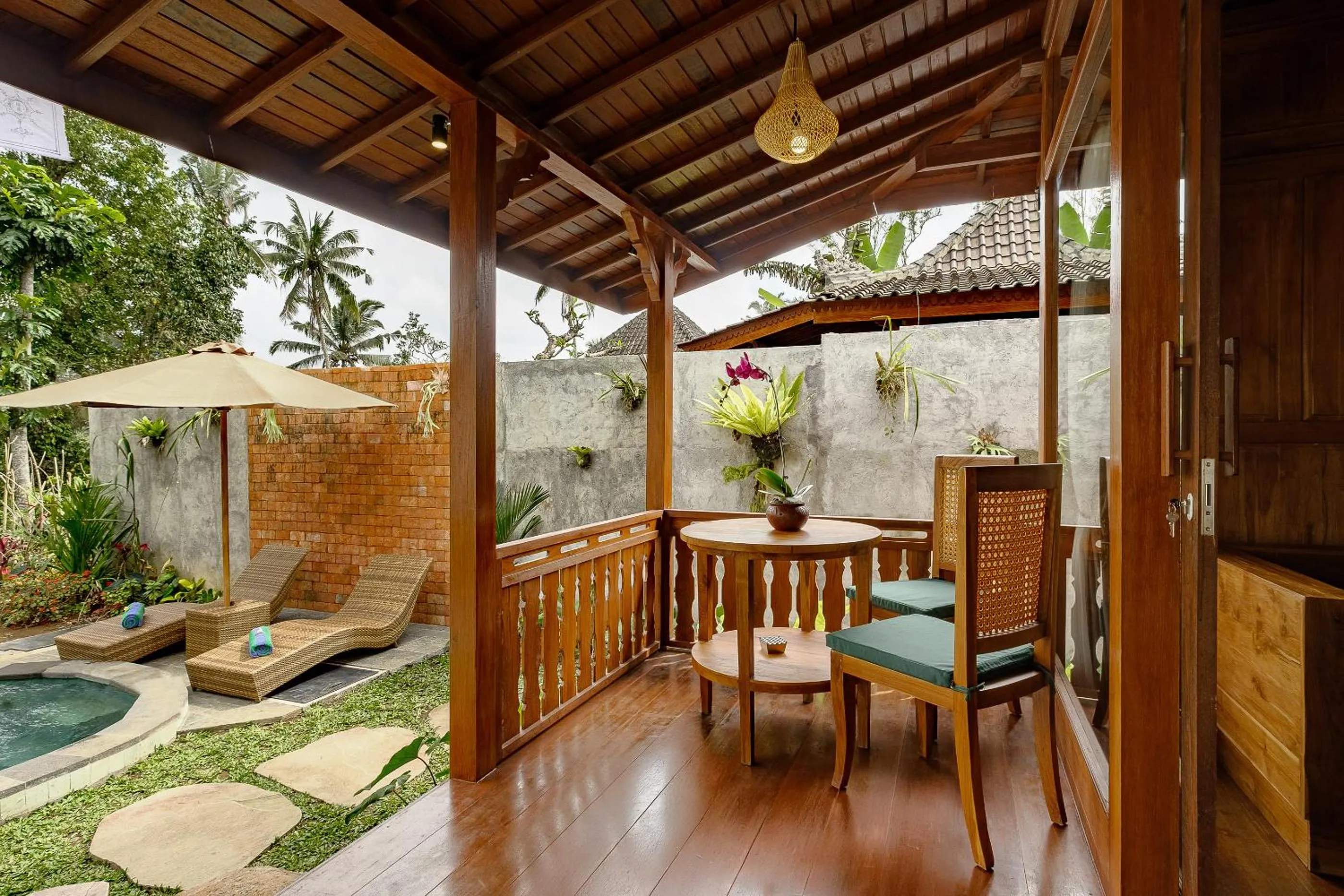 Seating area in Anandari Ubud Villa
