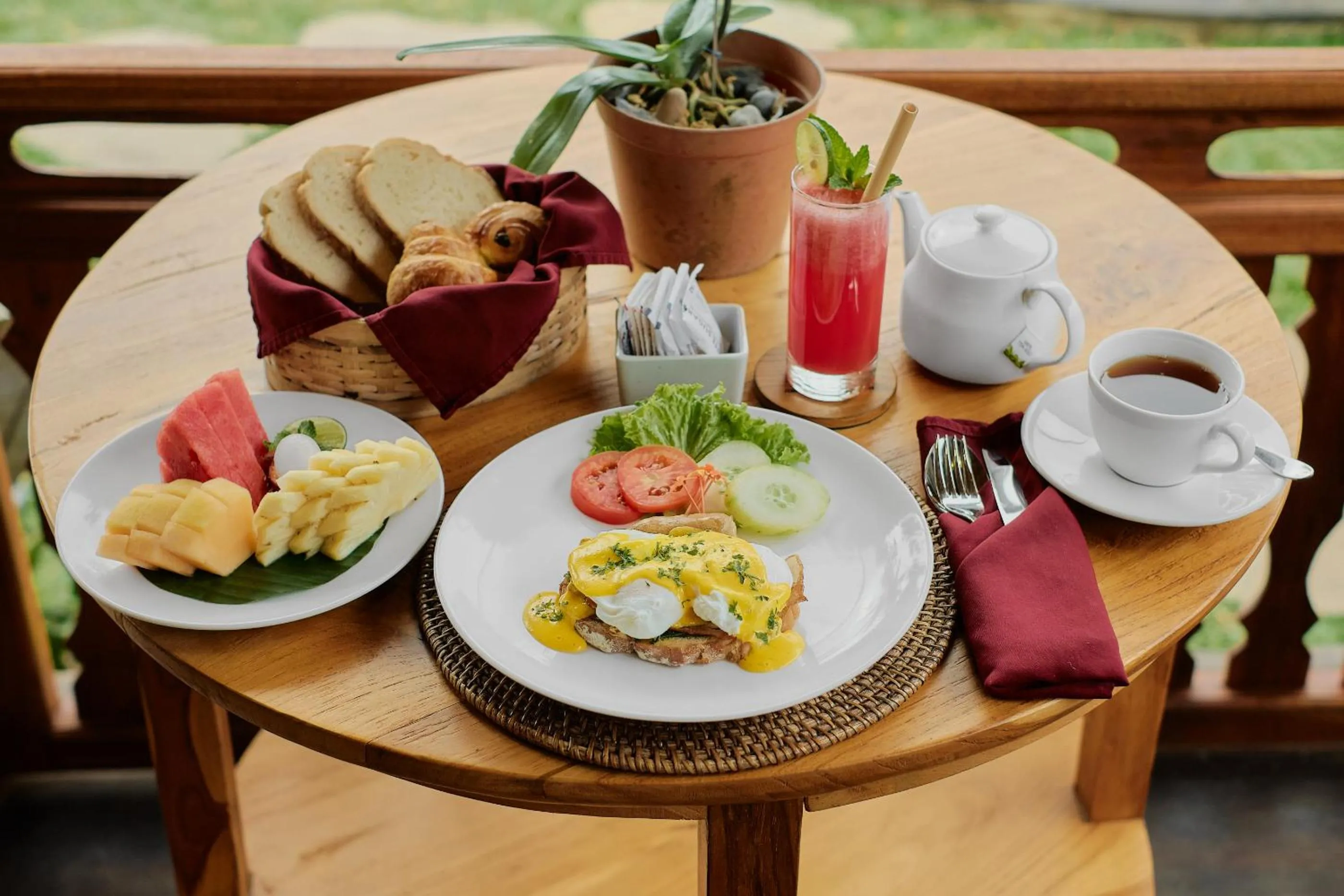 Breakfast in Anandari Ubud Villa