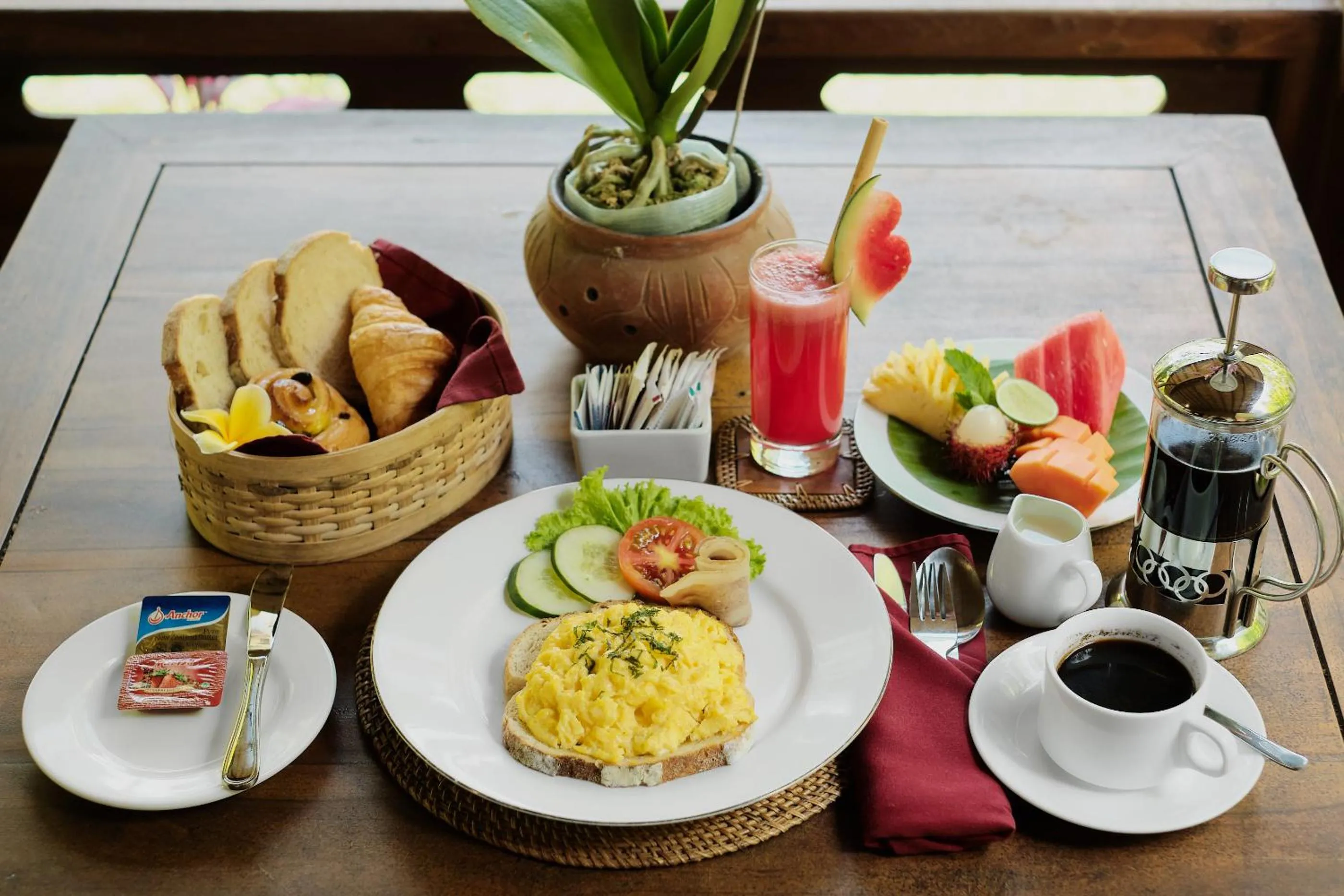 Food and drinks in Anandari Ubud Villa