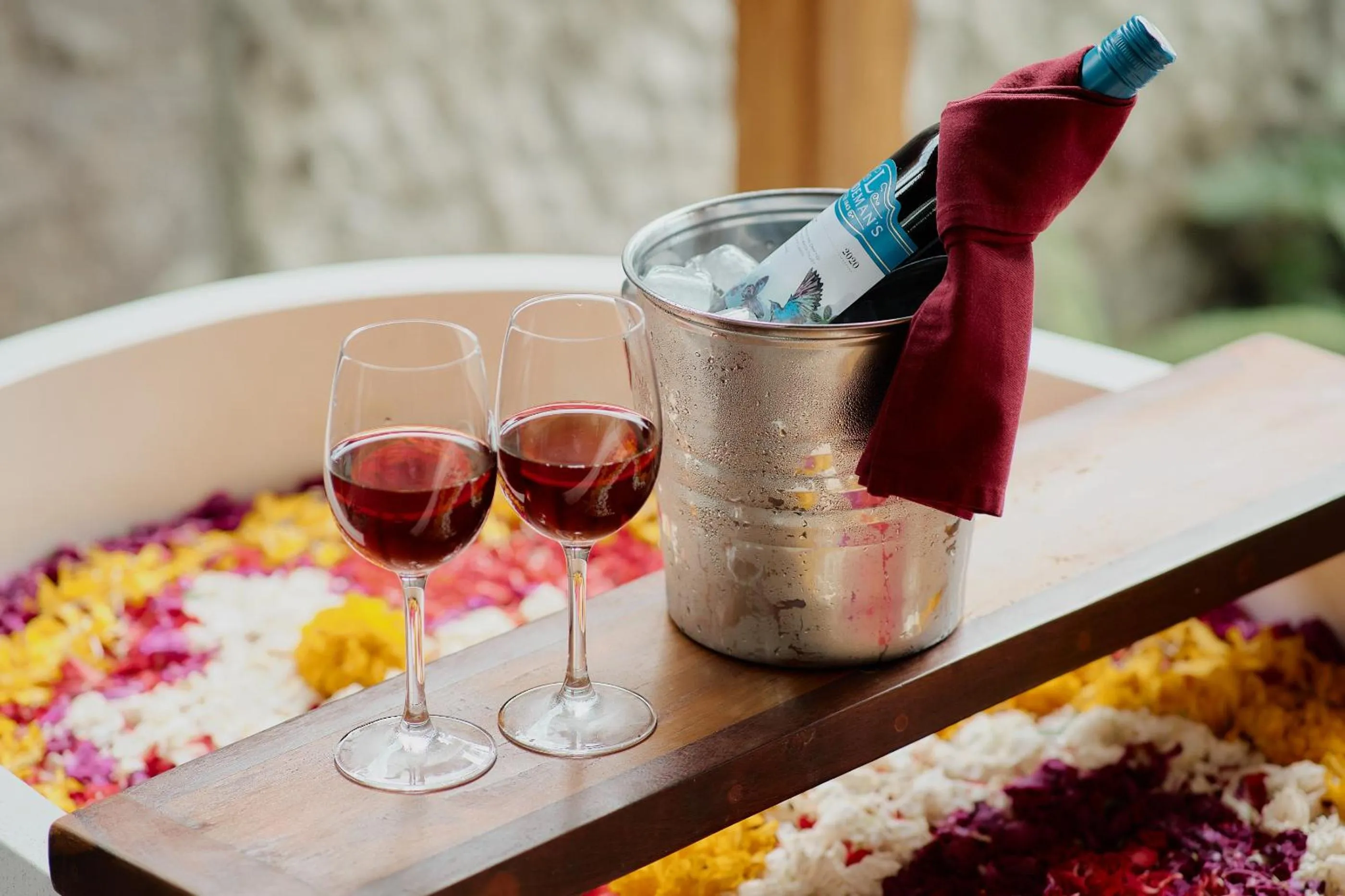 Alcoholic drinks in Anandari Ubud Villa