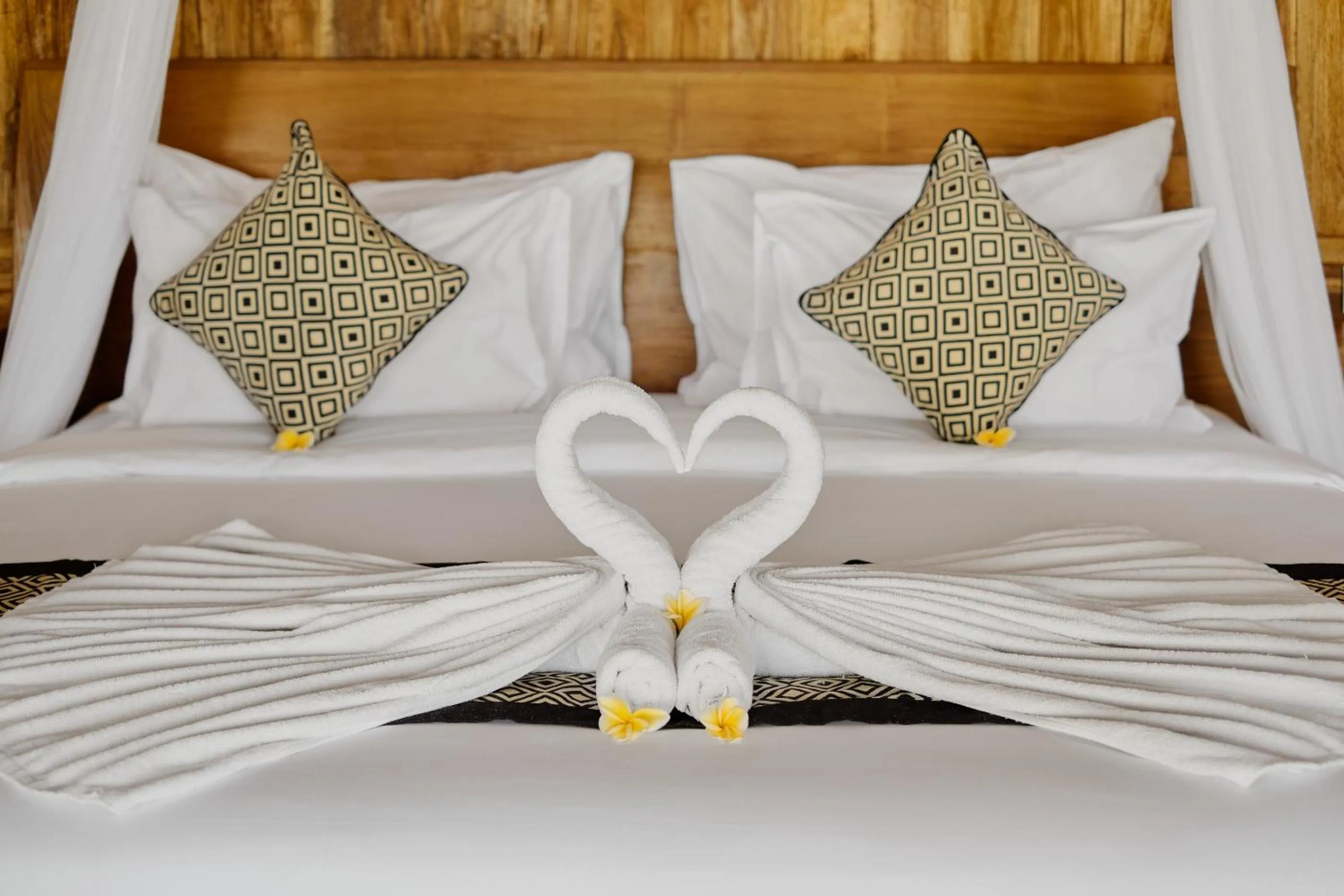 Bed in Anandari Ubud Villa