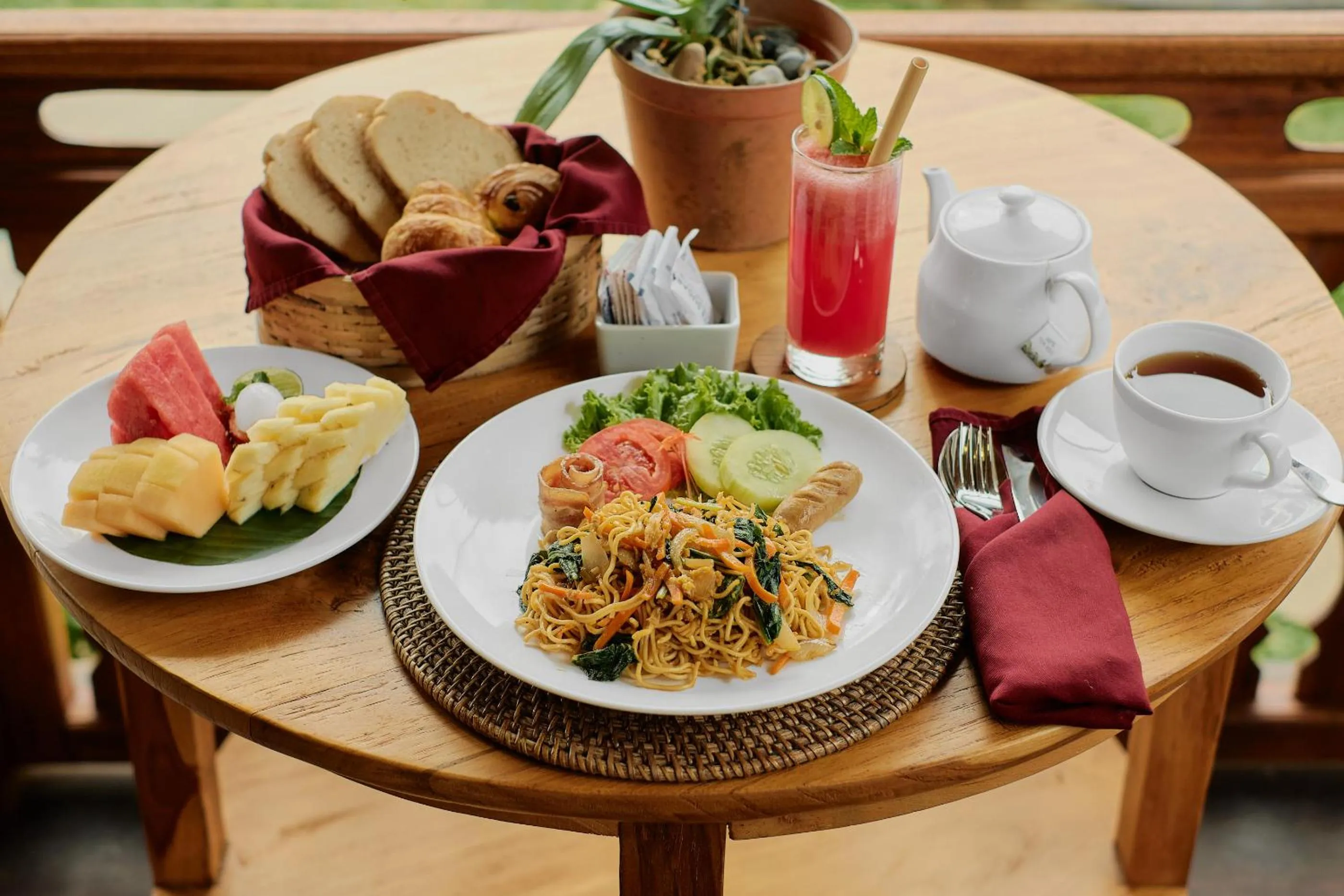 Breakfast in Anandari Ubud Villa