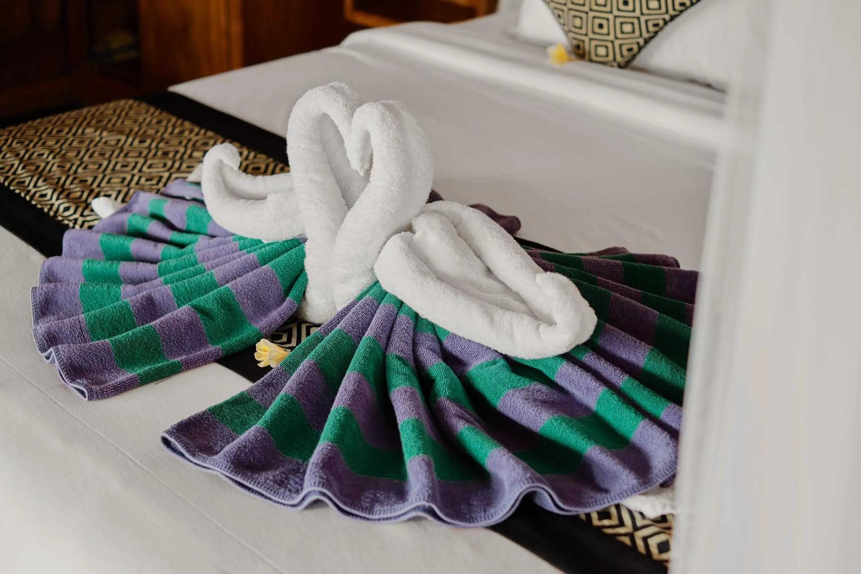 Bed in Anandari Ubud Villa