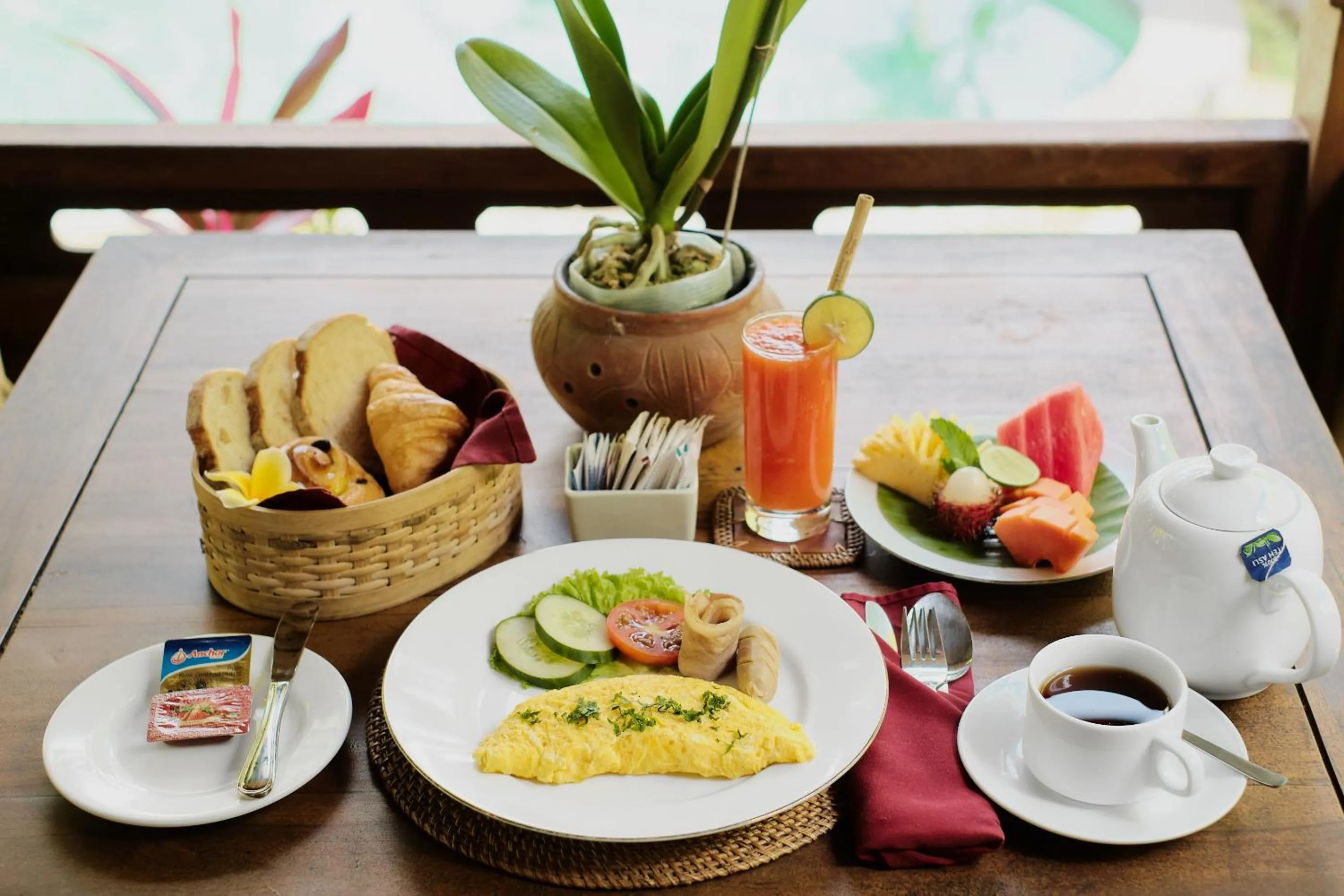 Food and drinks in Anandari Ubud Villa