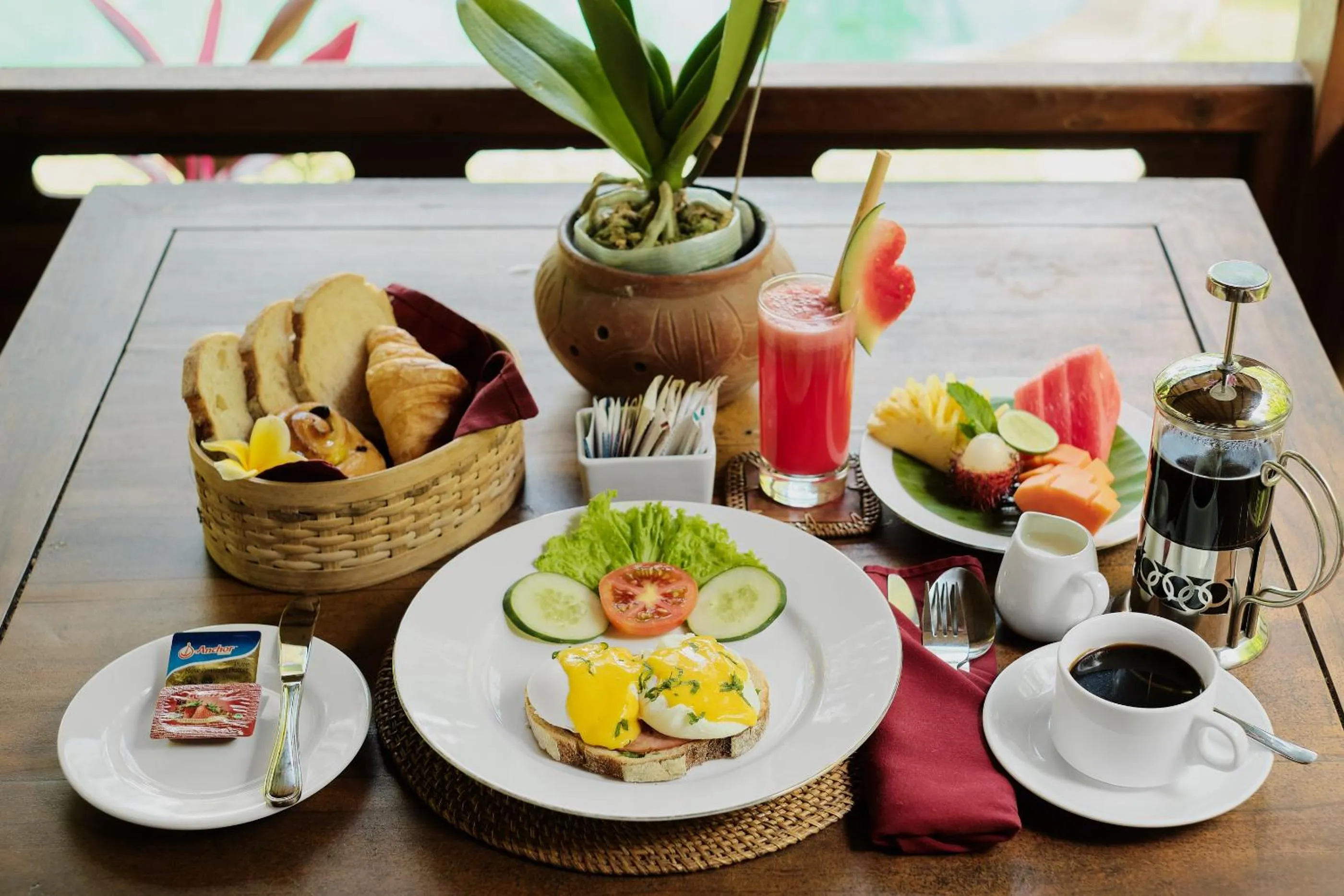 Food and drinks in Anandari Ubud Villa